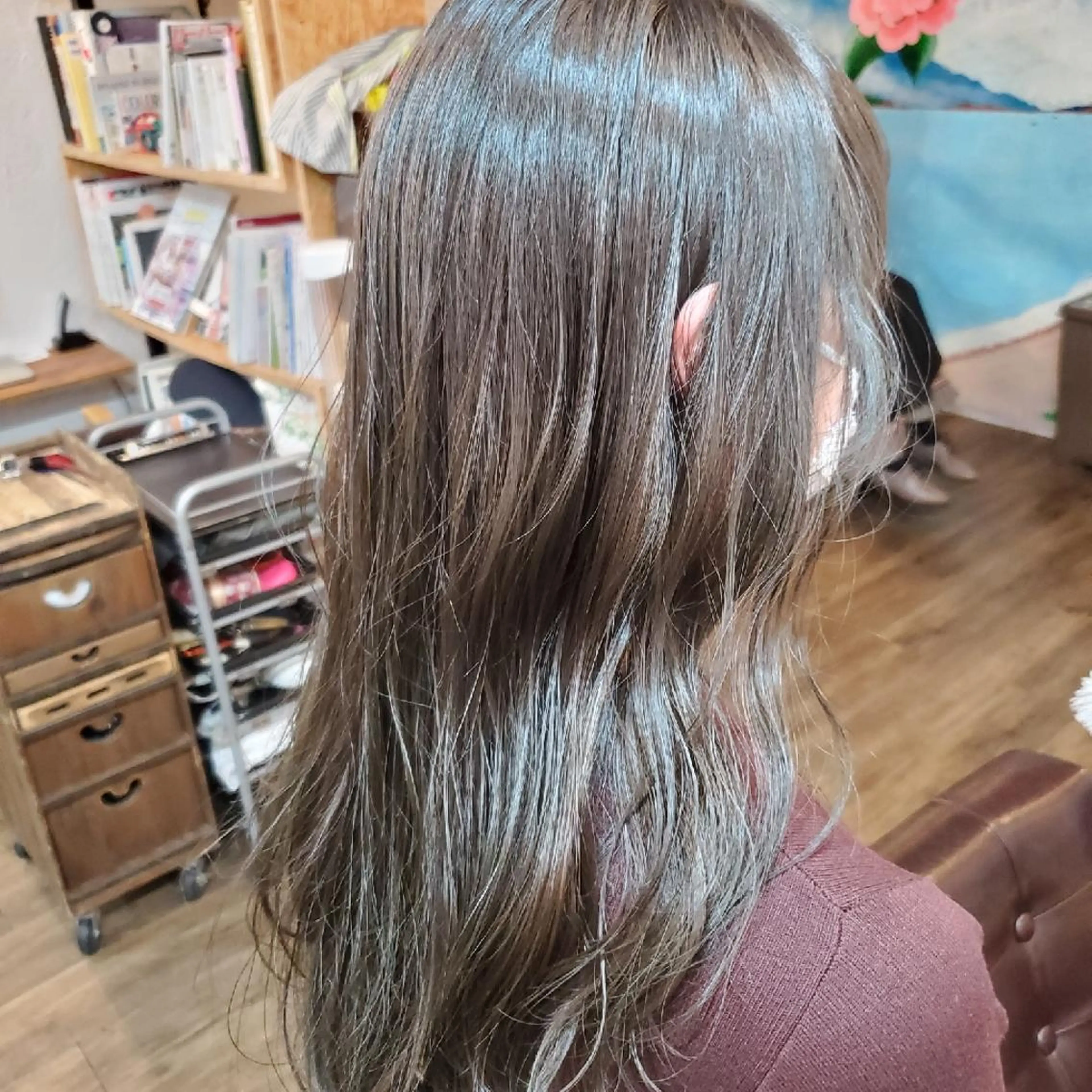 ロング カラー カット ヘアカラー トリートメント フリーランス所属・韓国ヘア レイヤー くびれヘアMATSUのヘアスタイル