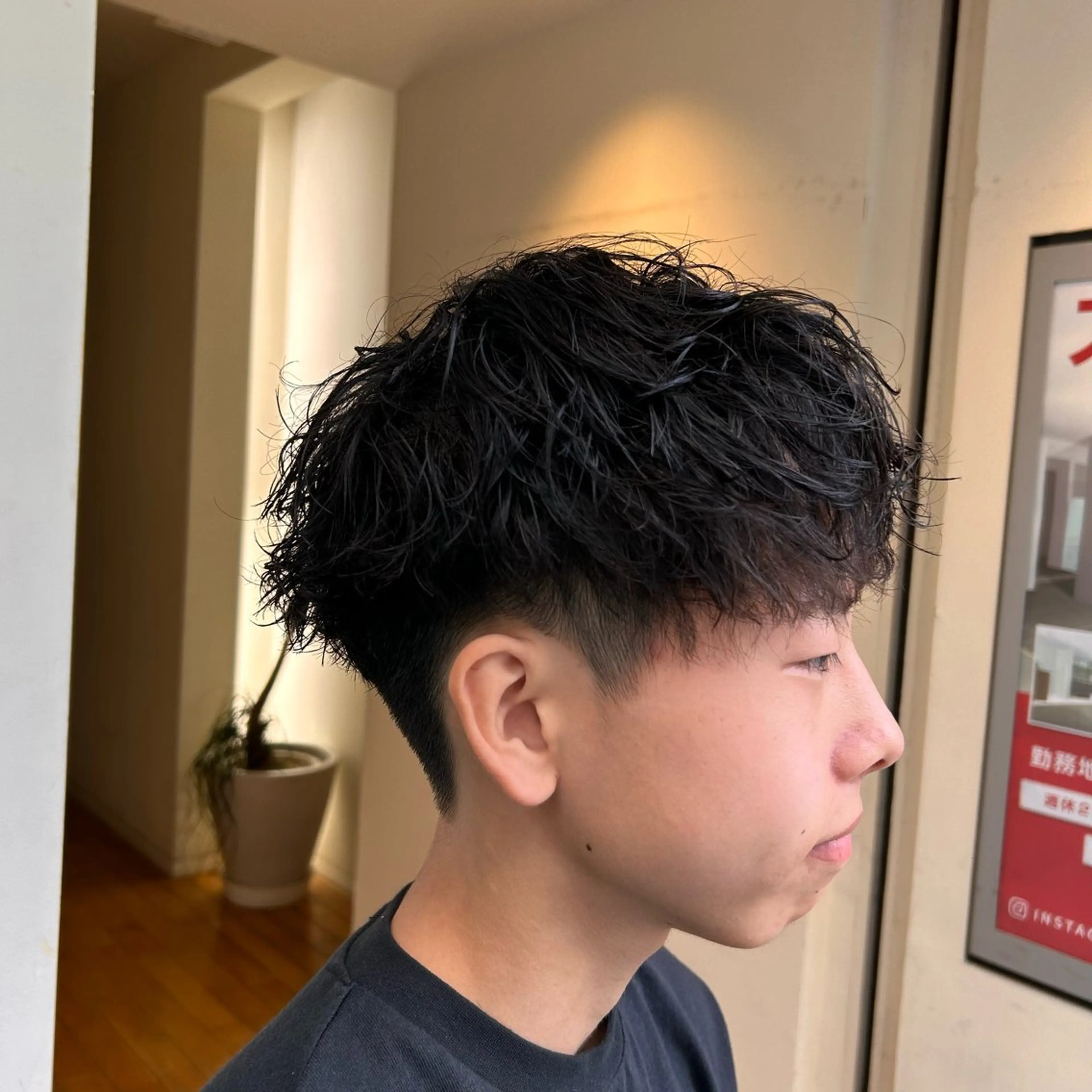 パーマ メンズ メンズパーマ THREE  mark所属・河田 日和のヘアスタイル