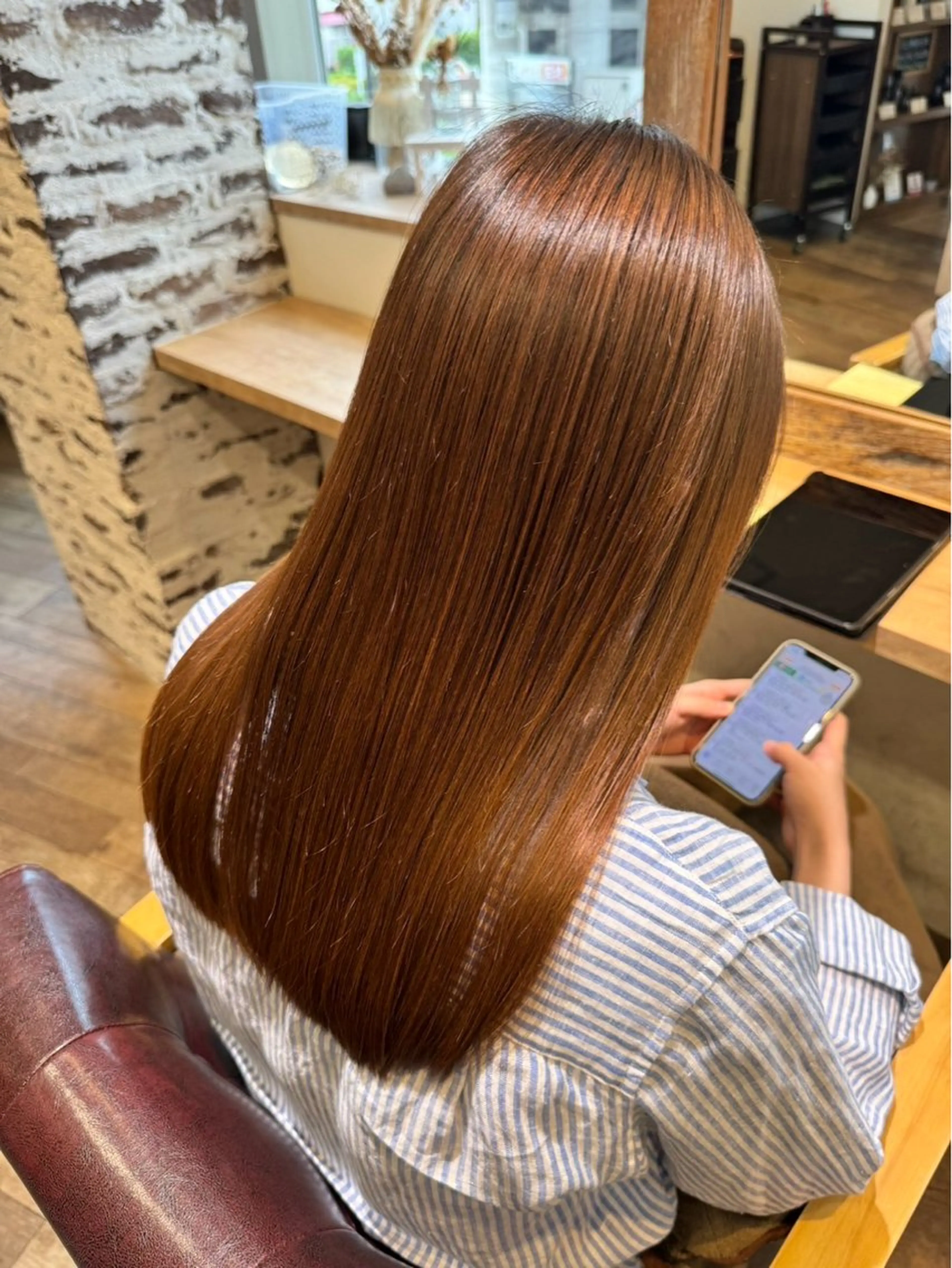 ロング カット ヘアカラー トリートメント 髪質改善✨️🍀 曳舟FUKUDAのヘアスタイル