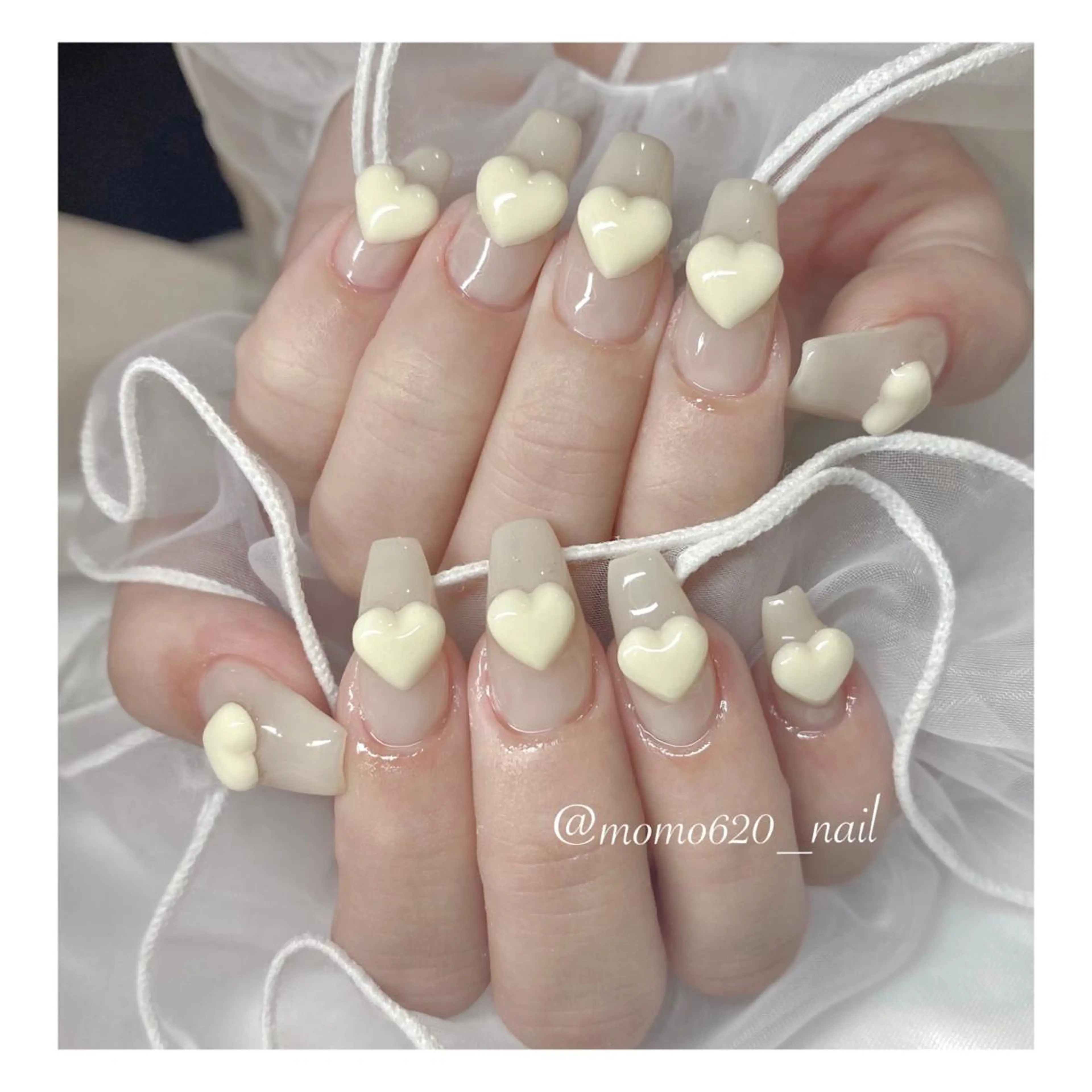 ネイル ハート nailsalon moca 堀江店所属・moca堀江店 momokaのネイルデザイン