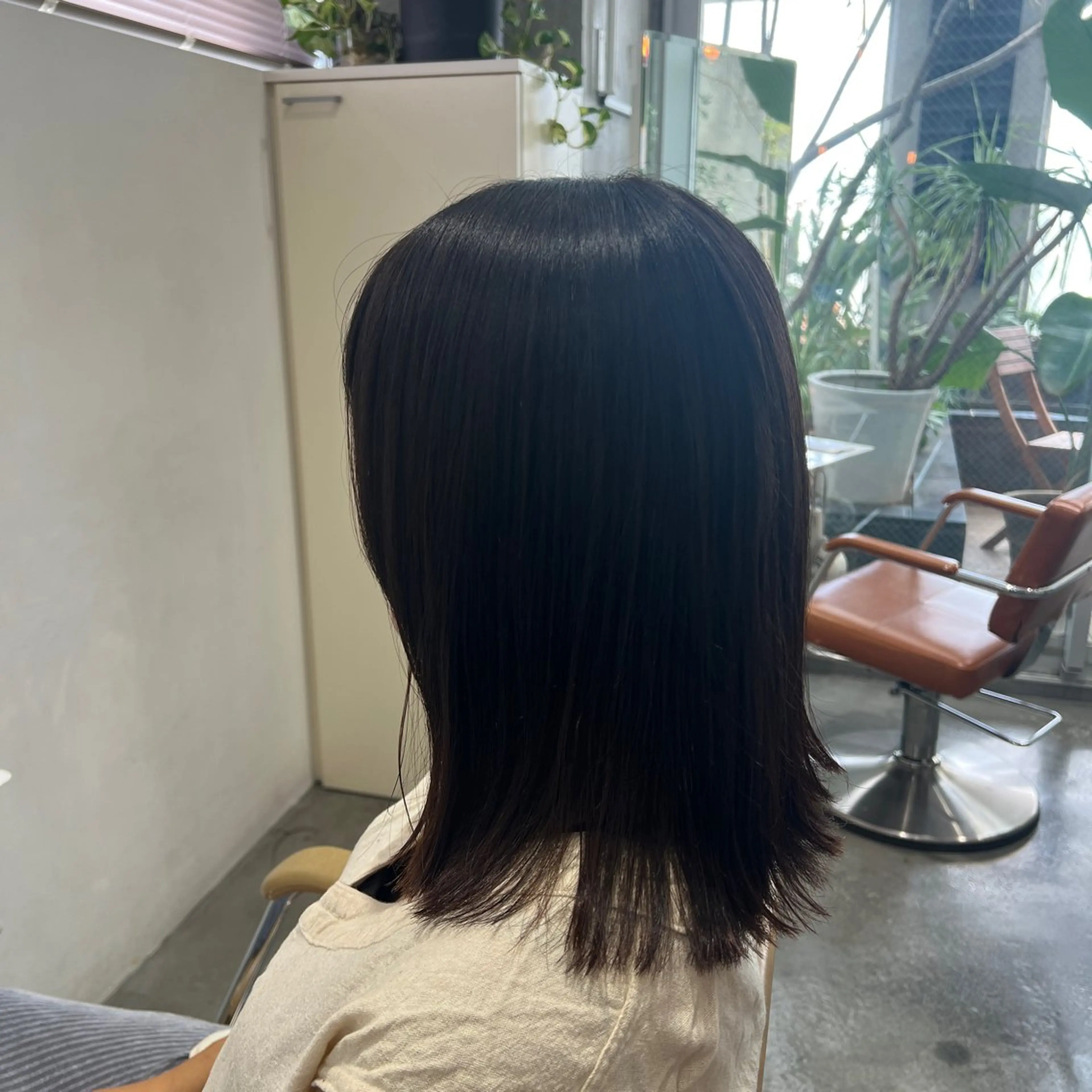 ミディアム 顔まわりレイヤー 顔周りカット レイヤーカット カット トリートメント 🌷鈴木 日向子🌷のヘアスタイル