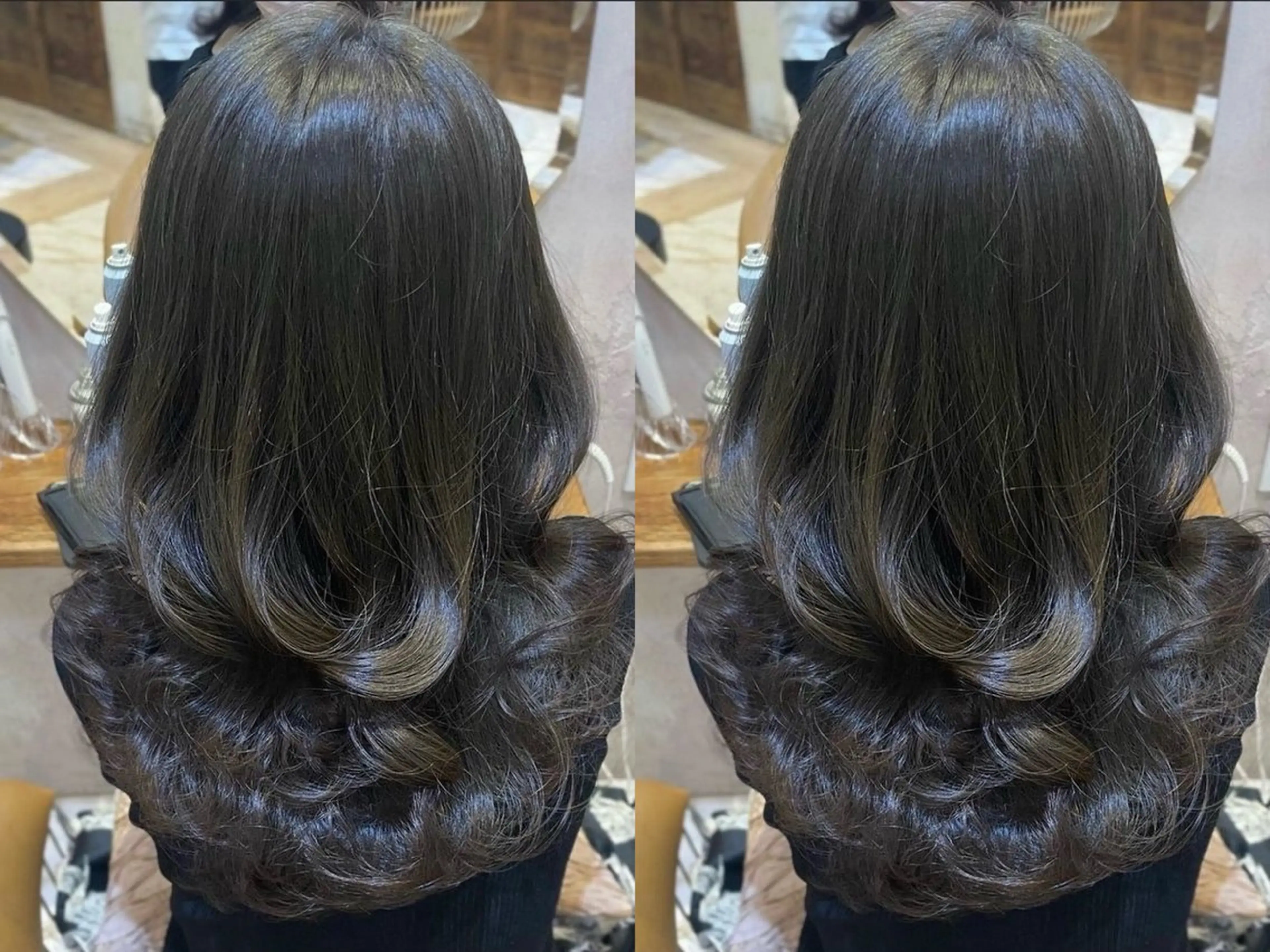 ロング 服部大地/ブリーチ 無しWカラー髪質改善のヘアスタイル