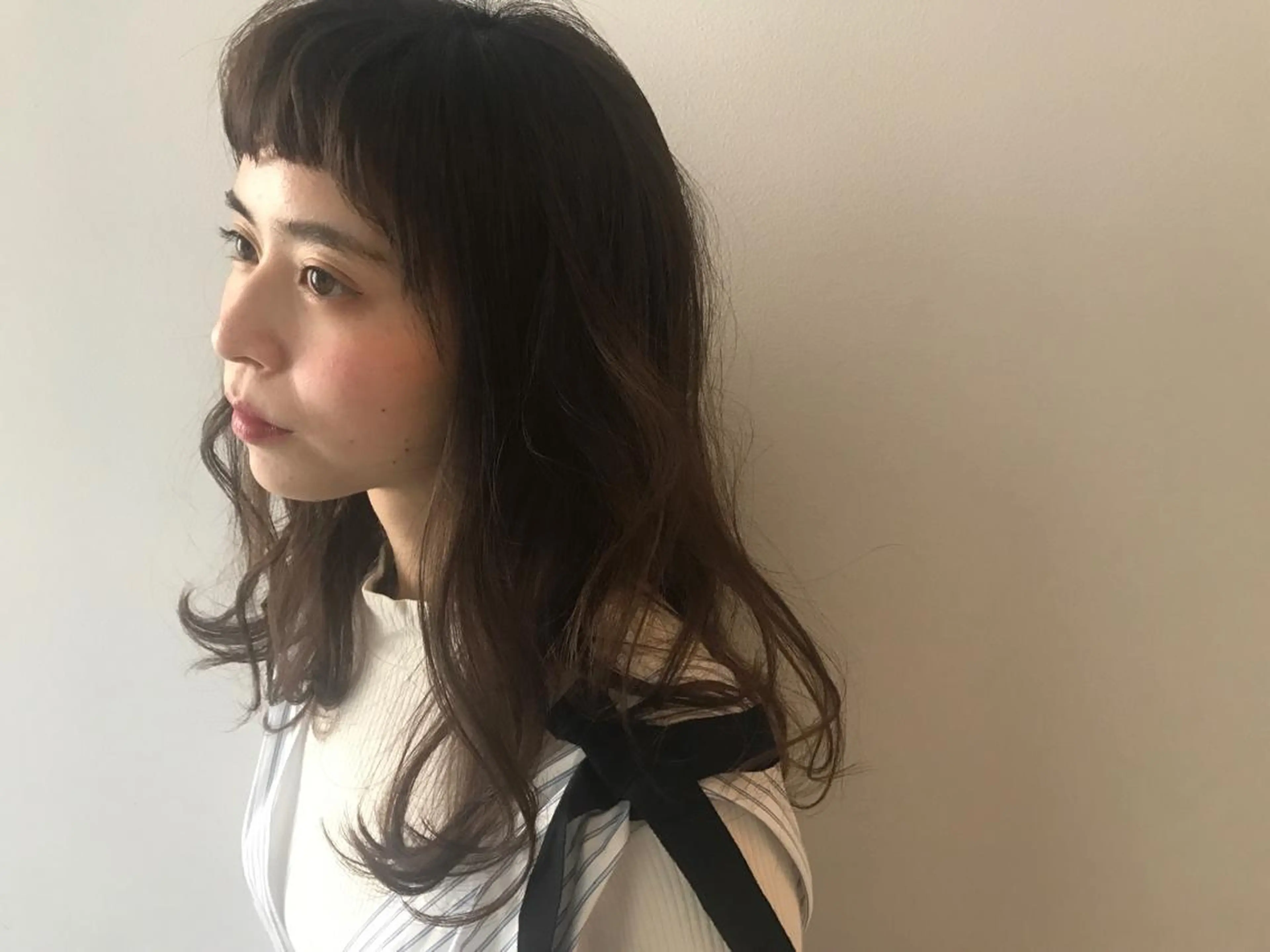 ロング カラー 宮永 れいなのヘアスタイル