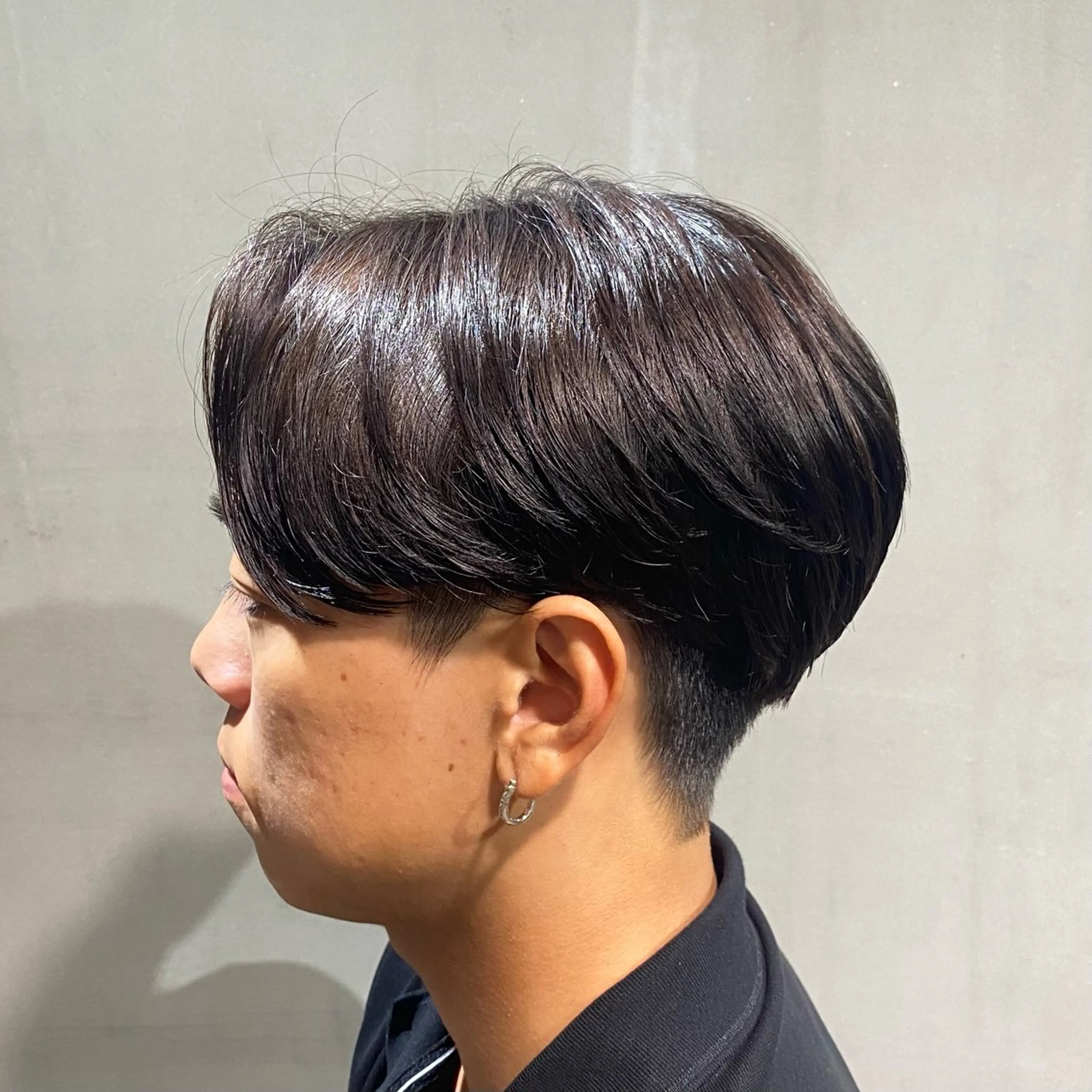 ショート パーマ メンズ カット パーマ 江﨑 翔のヘアスタイル