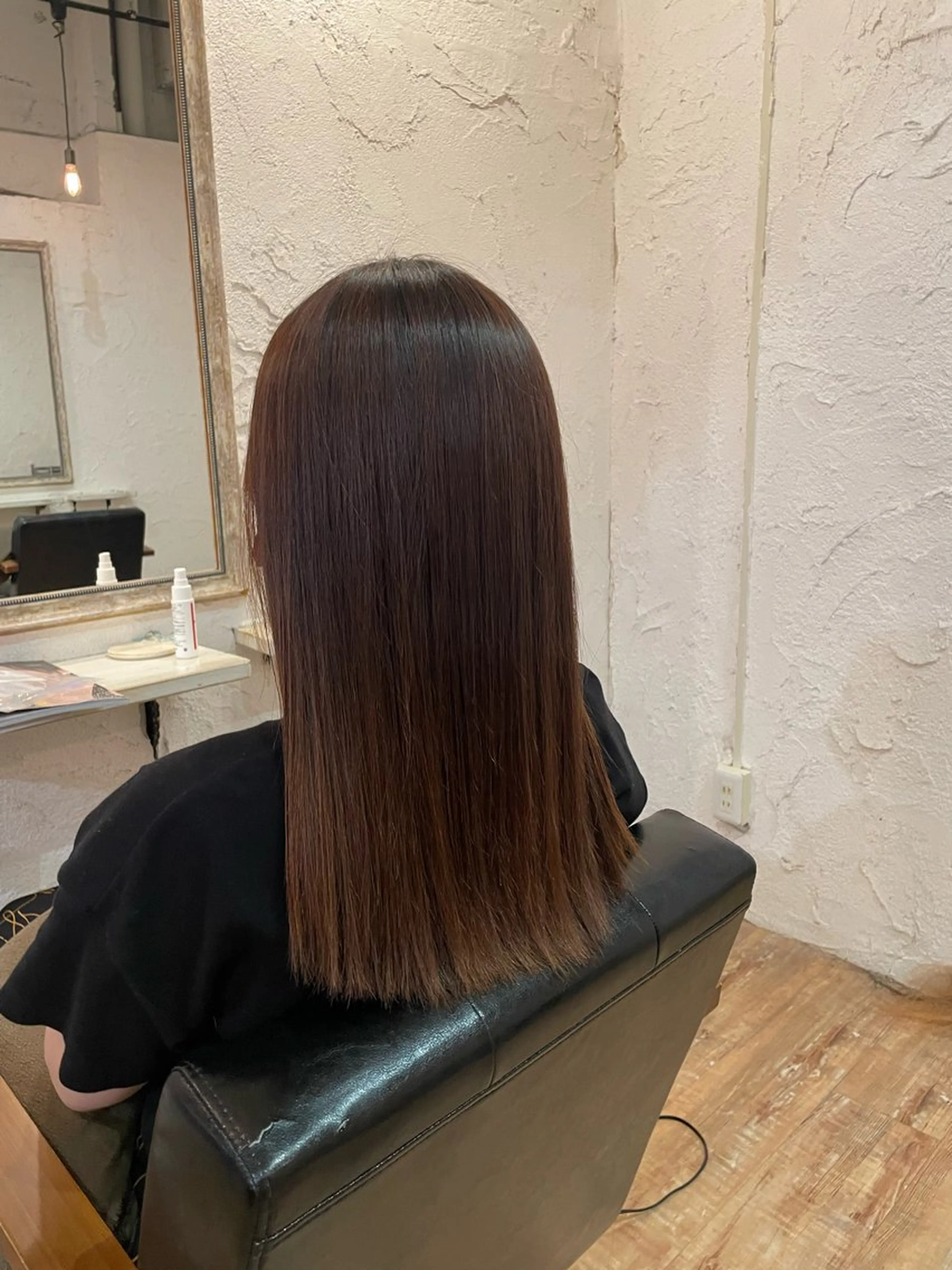 ロング 縮毛矯正 浅沼 ほのかのヘアスタイル