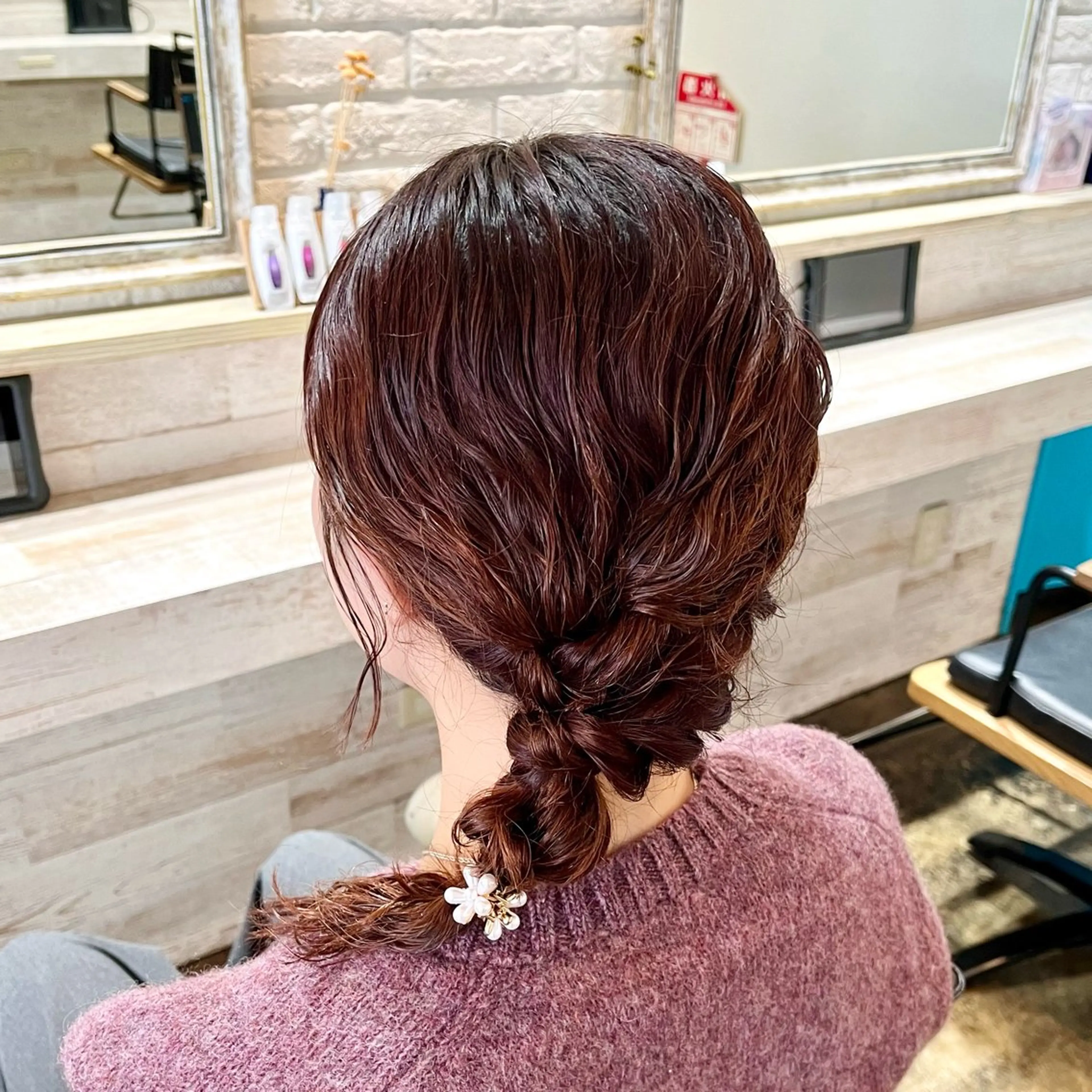 ミディアム ヘアアレンジ ミディアムパーマ ヘアメイク専門サロンFelice所属・褒められヘアメイク ‎🤍みおのヘアスタイル
