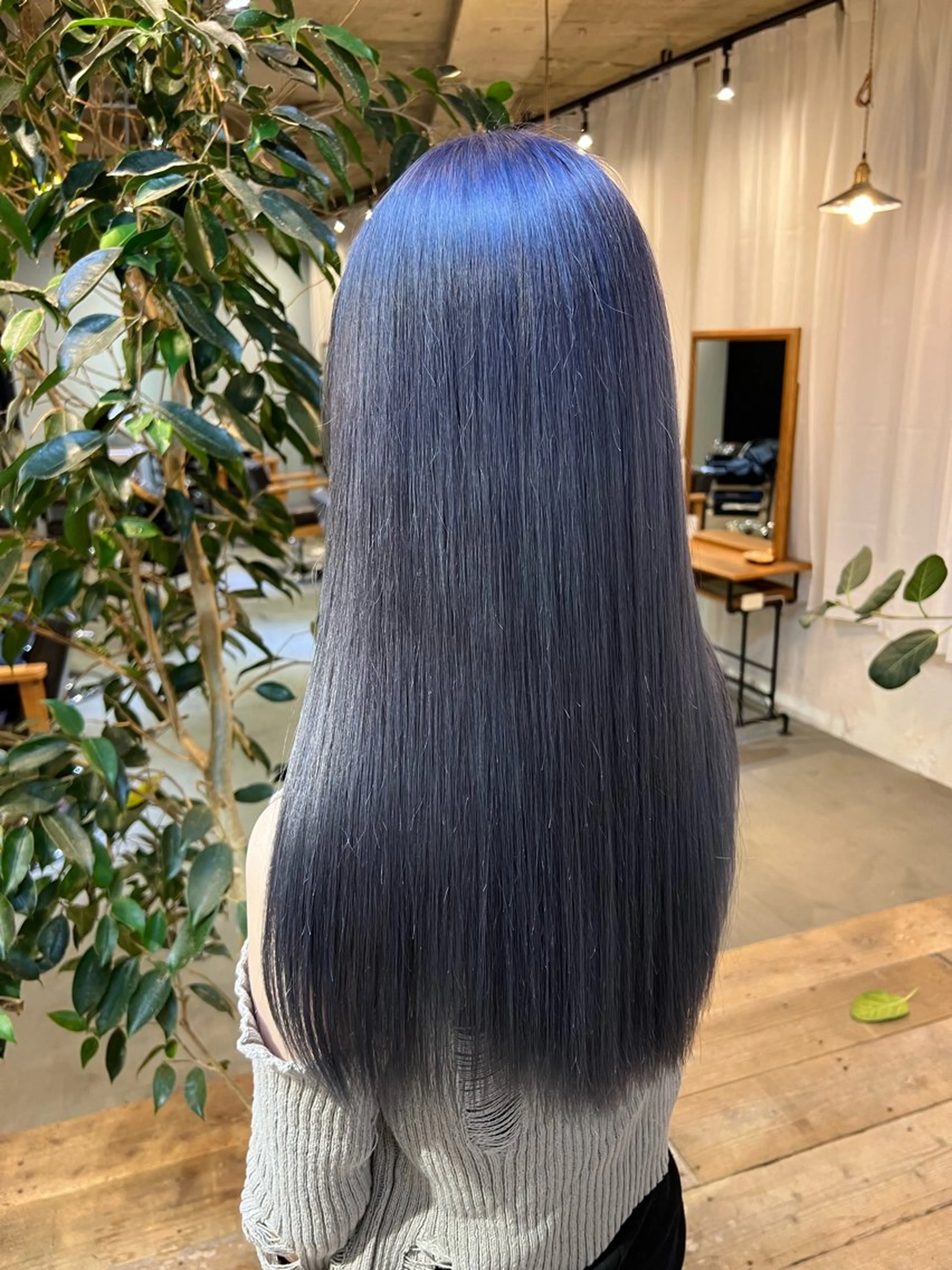 ロング カラー ブルーカラー ラベンダーカラー カット ヘアカラー トリートメント 髪質改善/艶髪カラー 関野文也のヘアスタイル
