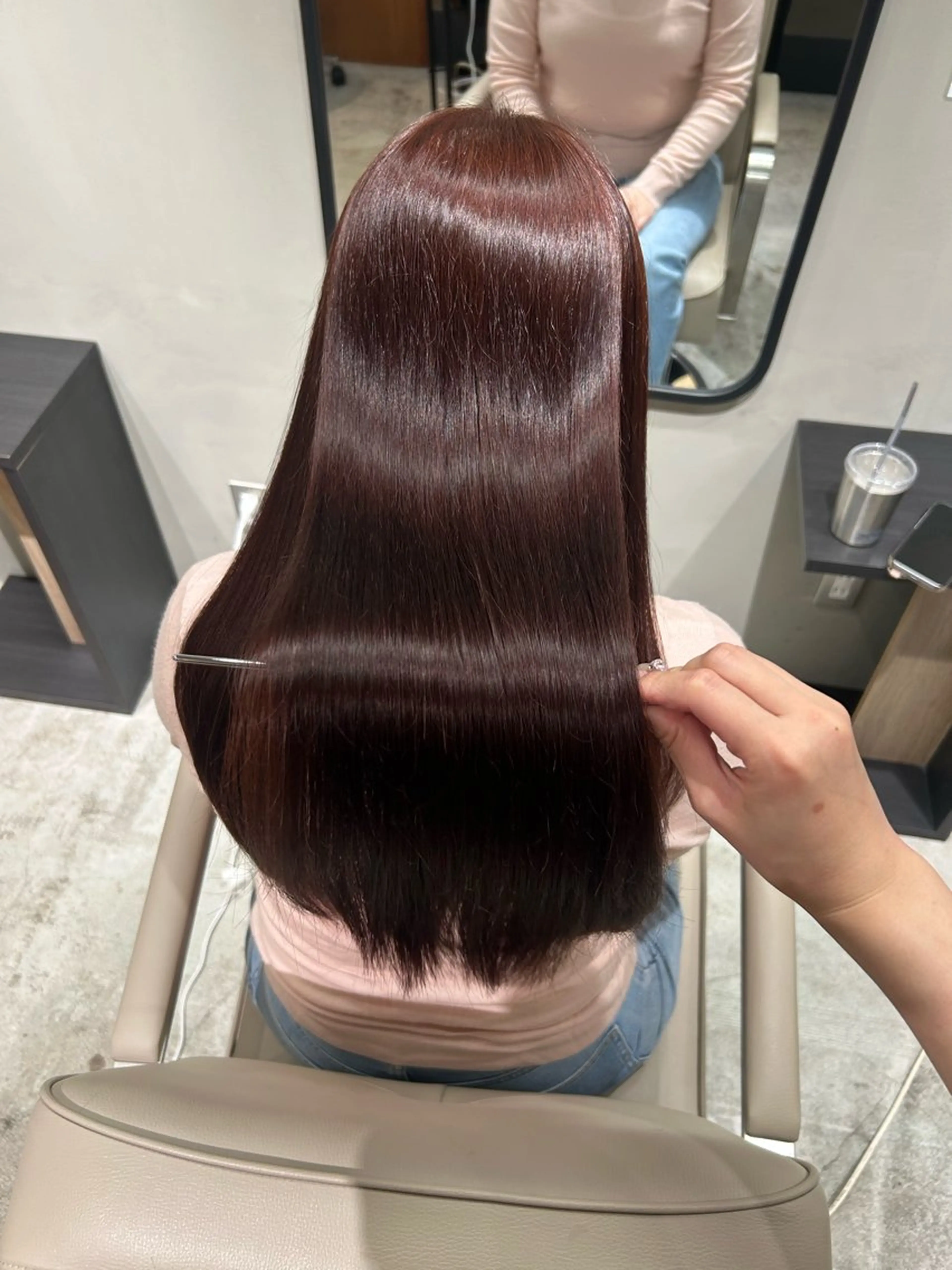 ロング カット ヘアカラー トリートメント 神山美歌/髪質改善 /八丁堀のヘアスタイル