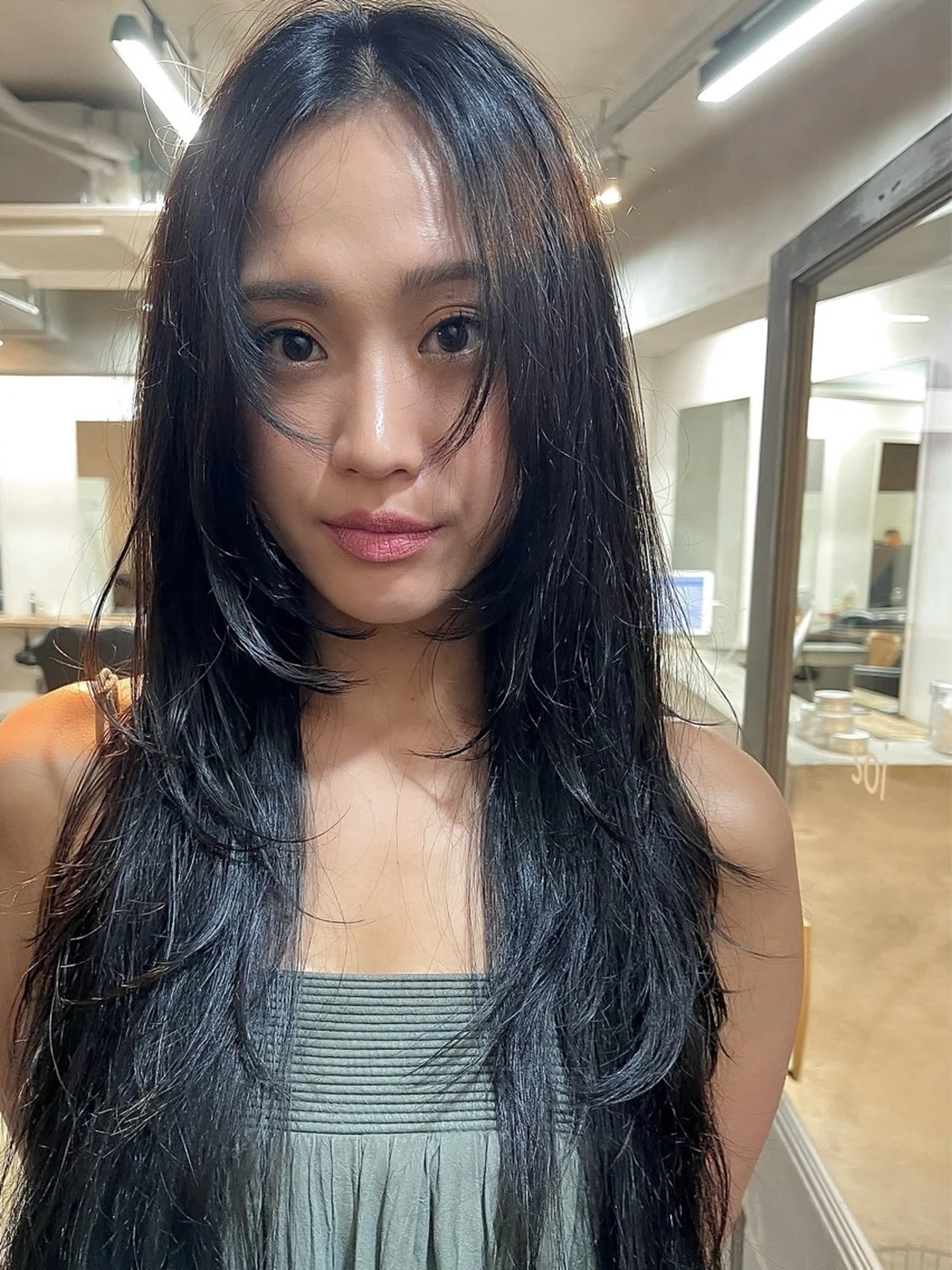 ロング カラー カット ヘアカラー トリートメント ヘアセット 安部佑哉/ハイトーン /レイヤーボブのヘアスタイル