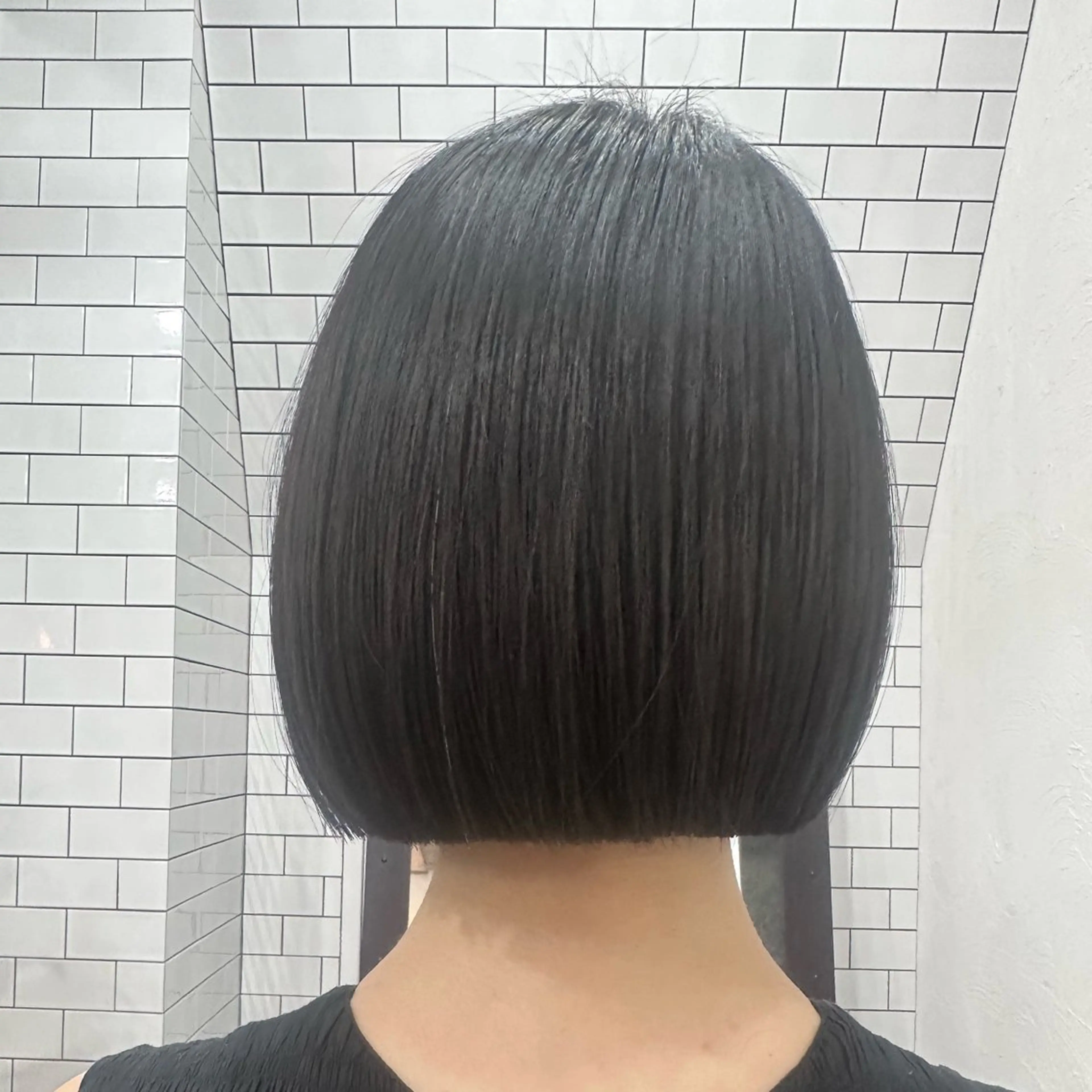 ショート カット 縮毛矯正 トリートメント 妙見 知洋のヘアスタイル