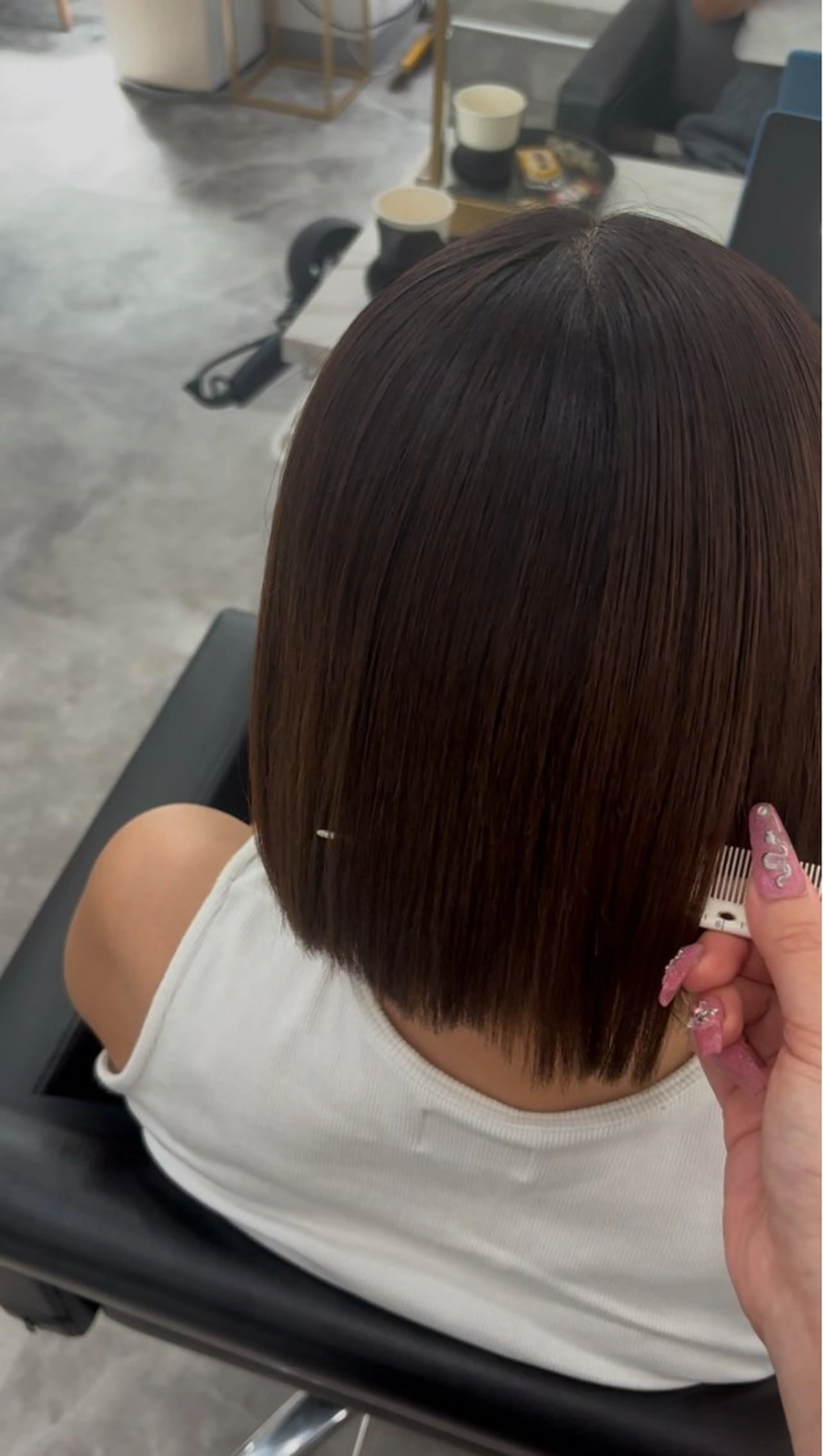 ショート 縮毛矯正 縮毛矯正 🫧ROSEL / REIA🫶🏻🩵のヘアスタイル