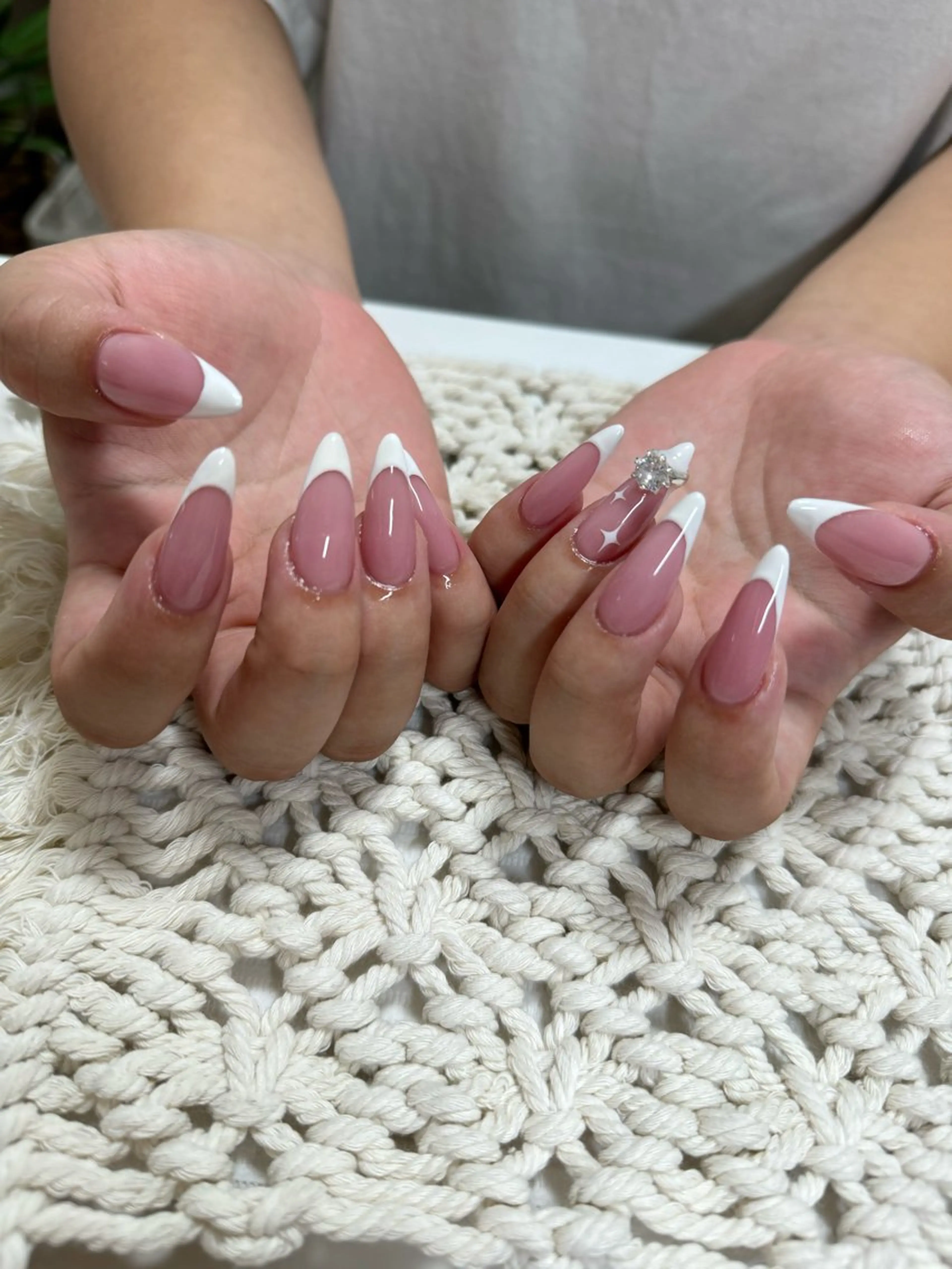 ネイル フレンチネイル ハンドネイル lune nail_2017のその他イメージ