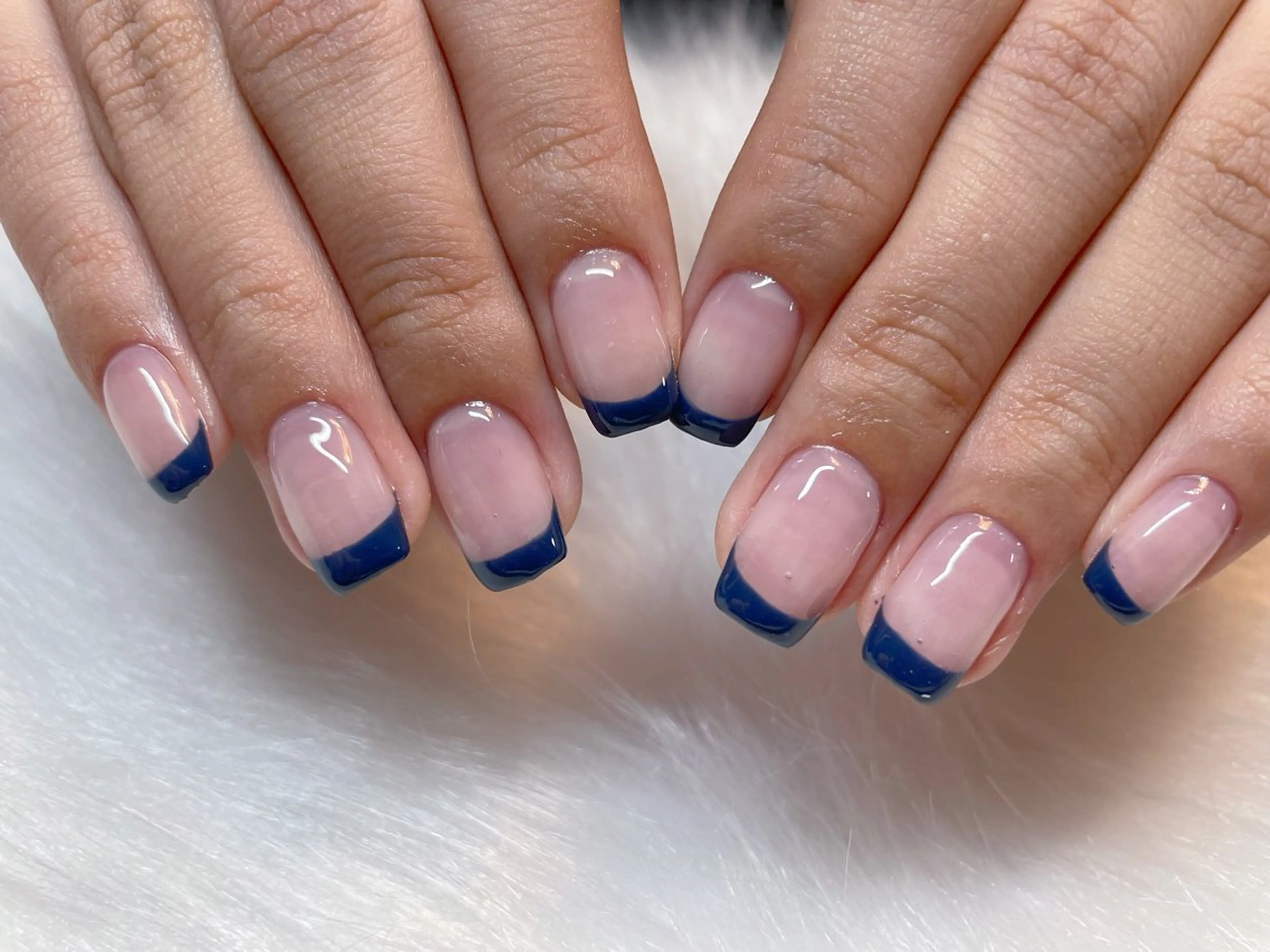 ネイル ブルー ネイビー エン Nail salonのネイルデザイン