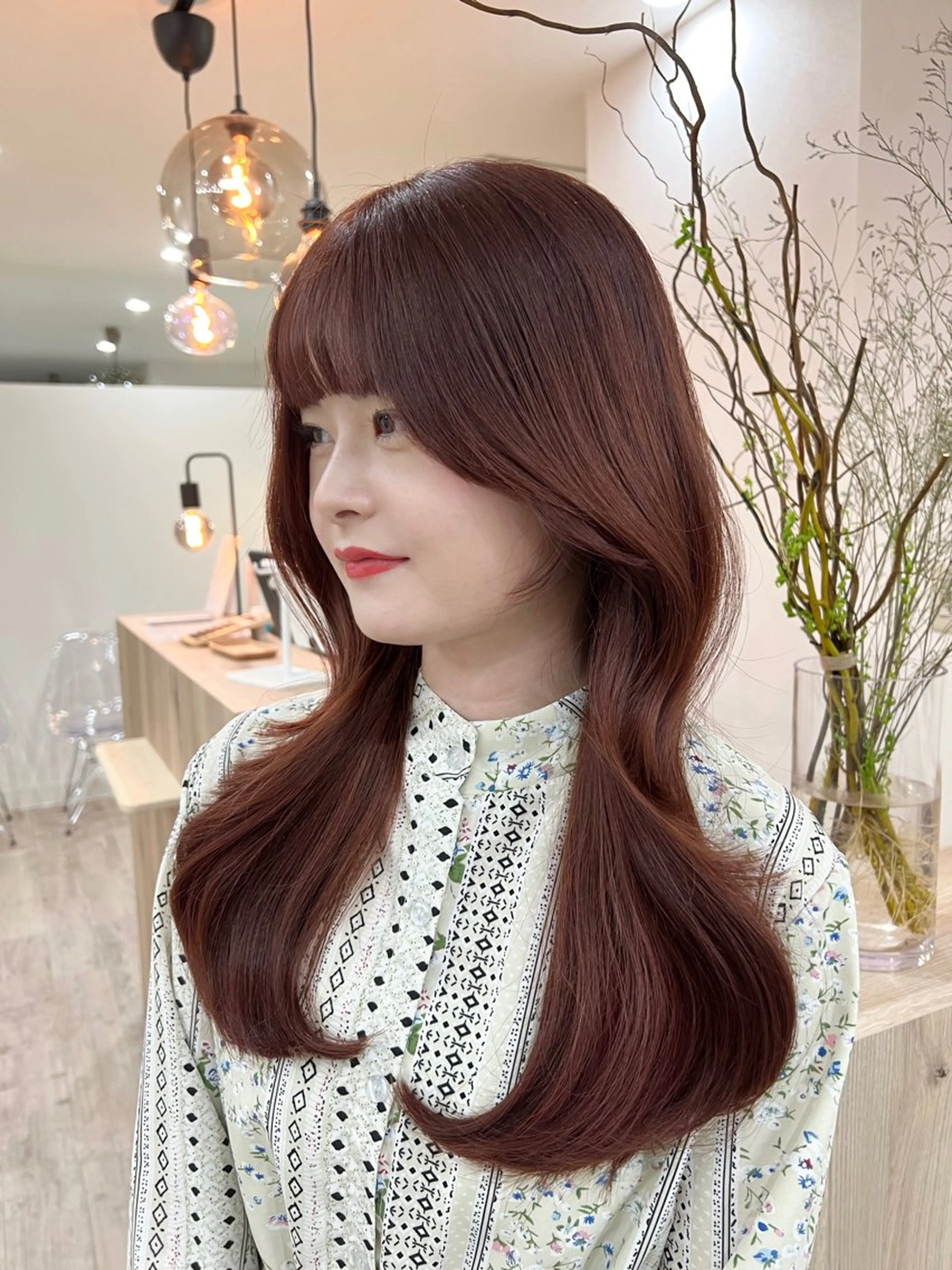 ロング カラー ヘアアレンジ くびれヘア カット ヘアカラー TOKI mahoのヘアスタイル