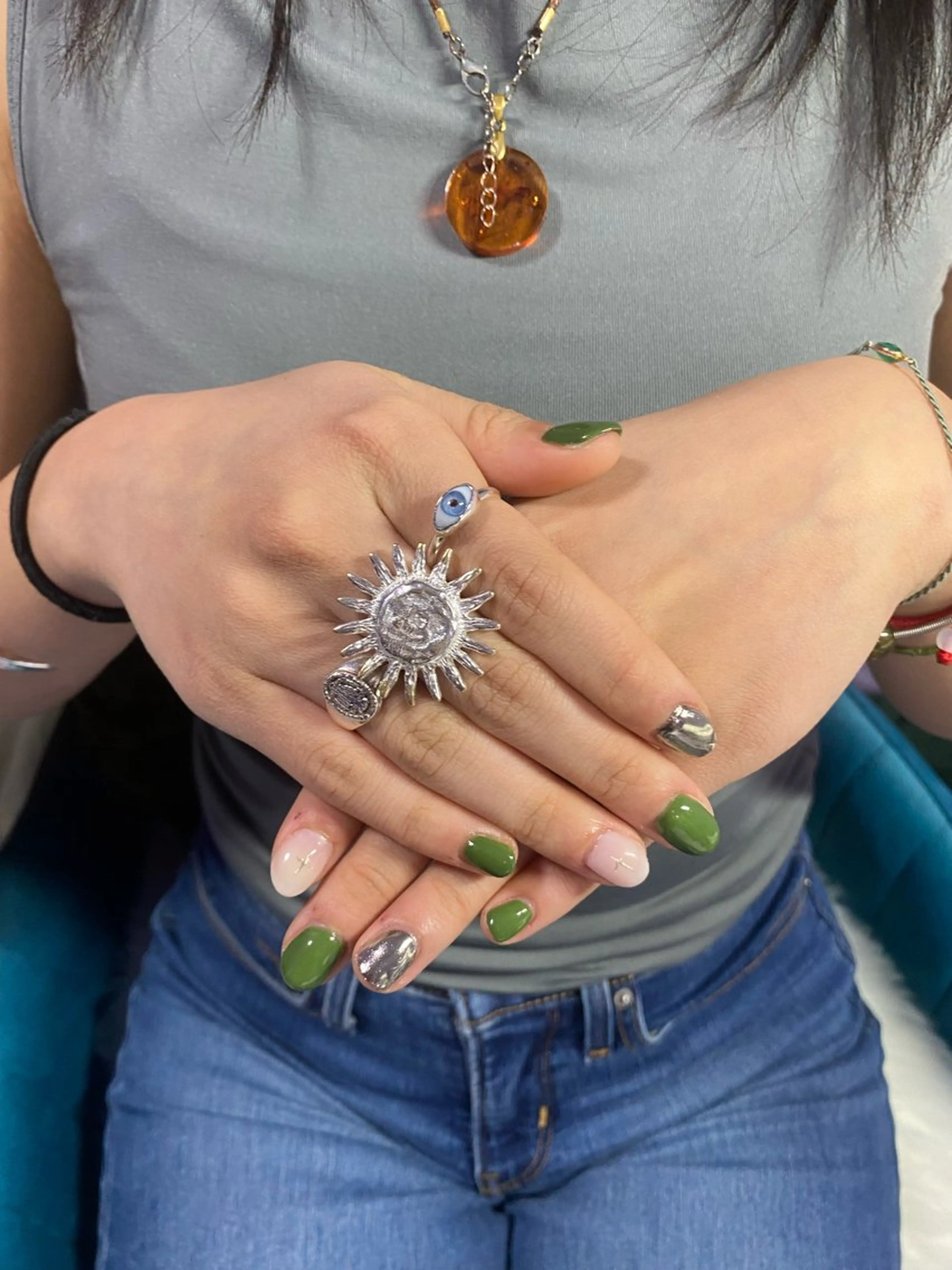 ⭐️5本以内のシンプルアート+ワンカラー⭐️の写真