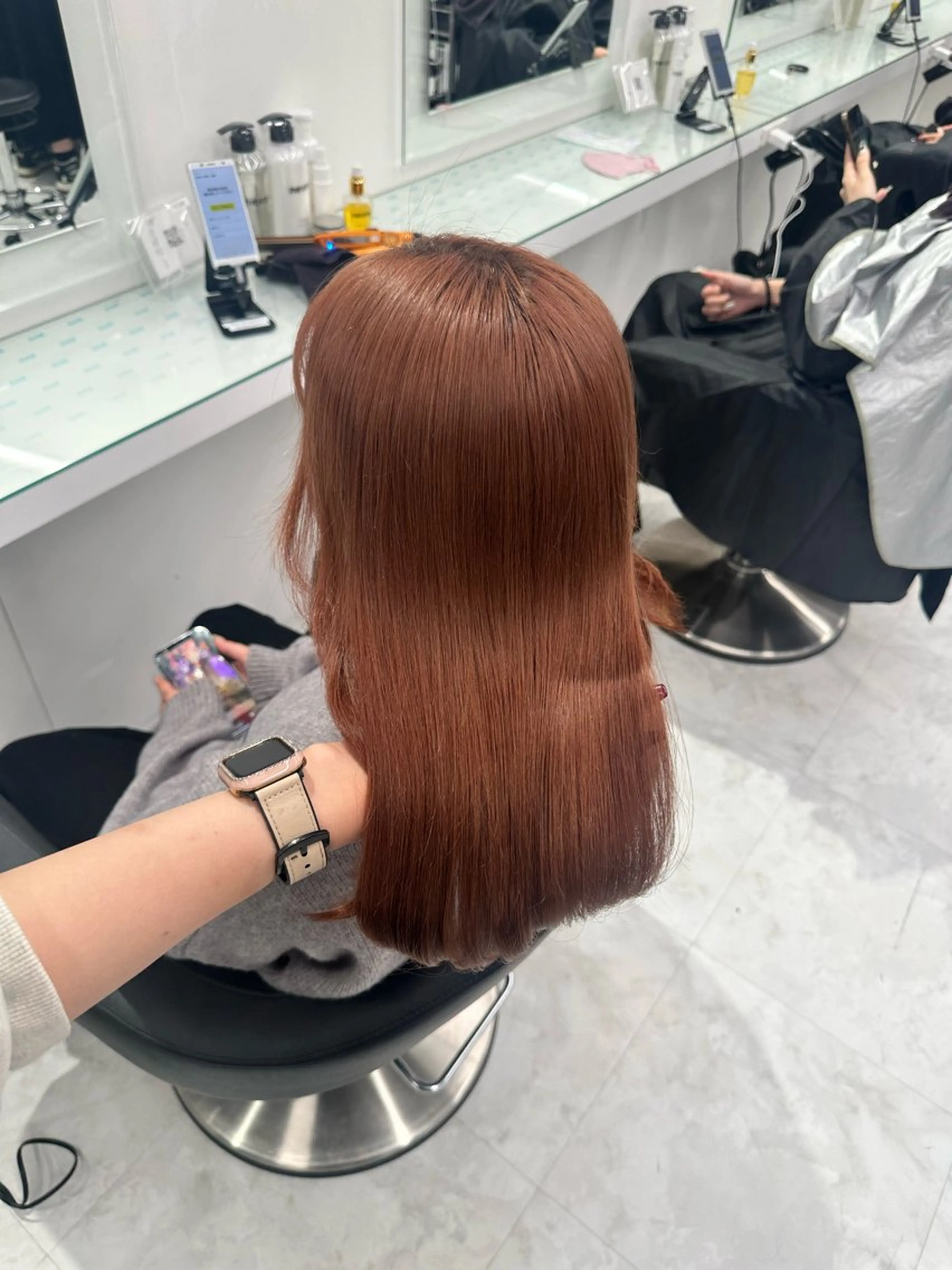 カラー マンツーマン/原宿/ 透明感カラー⭐️のヘアスタイル