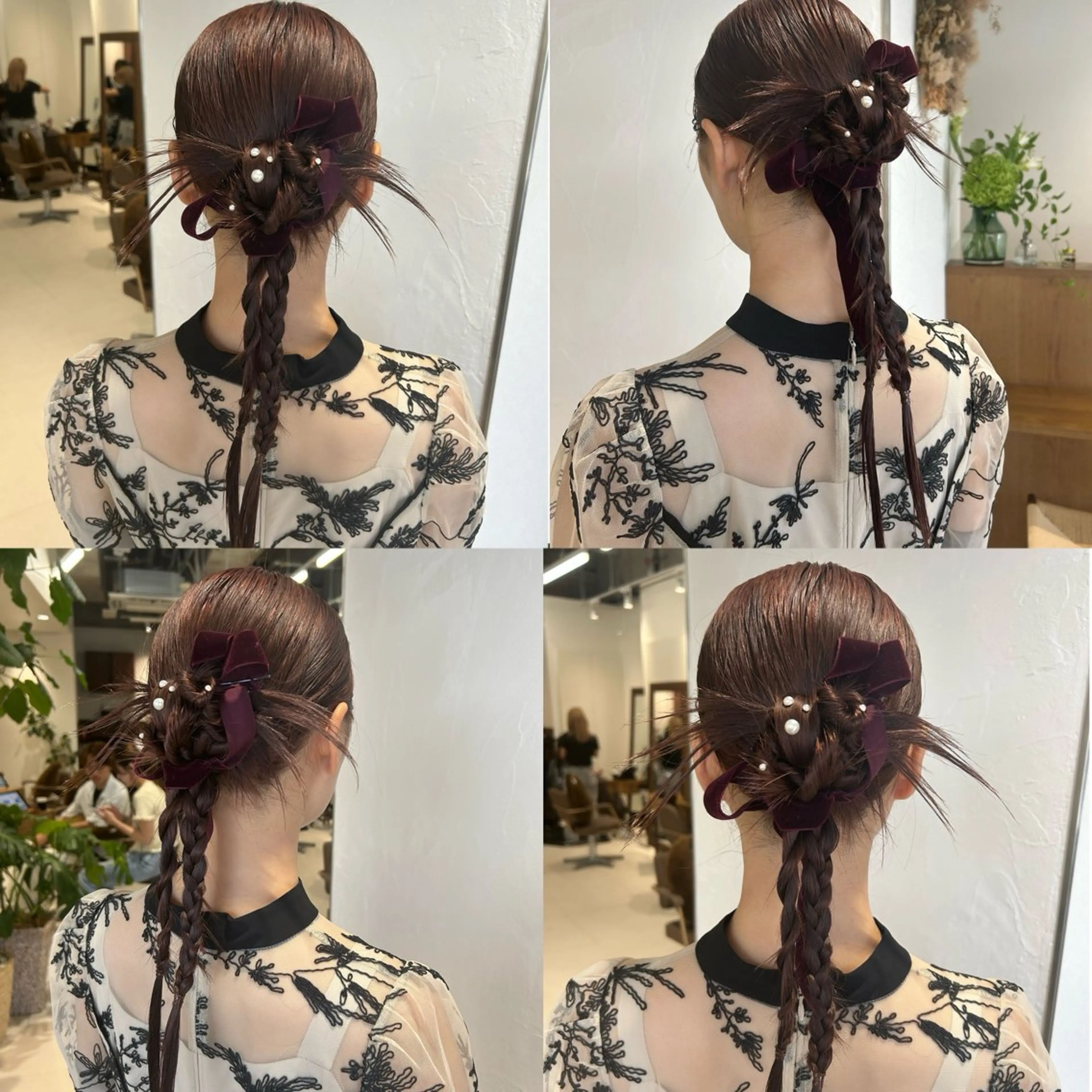 セミロング ヘアアレンジ ヘアセット ハイトーン/アレンジ /🎀YUINA🎀のヘアスタイル