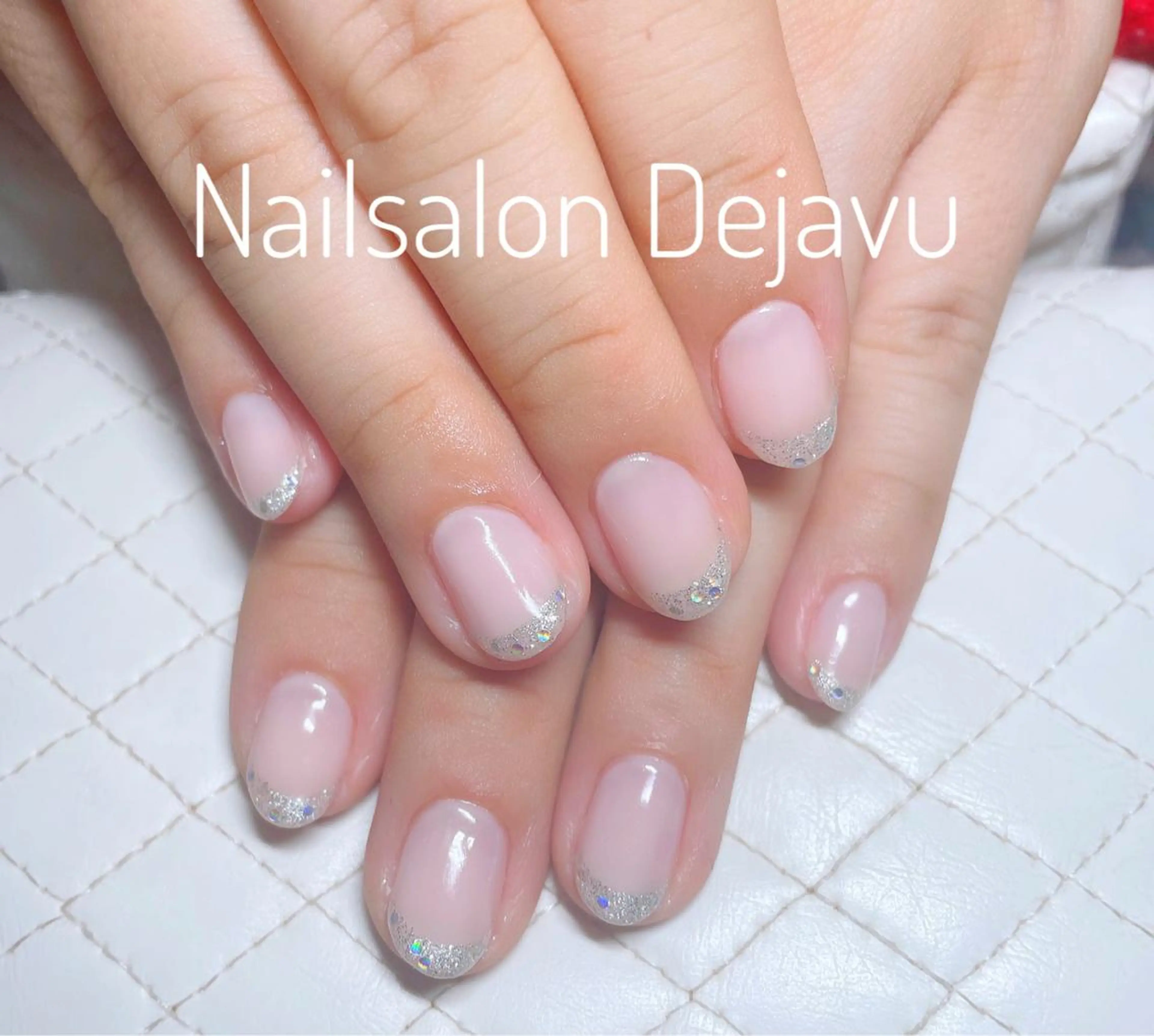 ネイル アートネイル フレンチネイル キラキラネイル ラメ(グリッター) ブライダルネイル Dejavu所属・Nail salon Dejavu 🌿のネイルデザイン