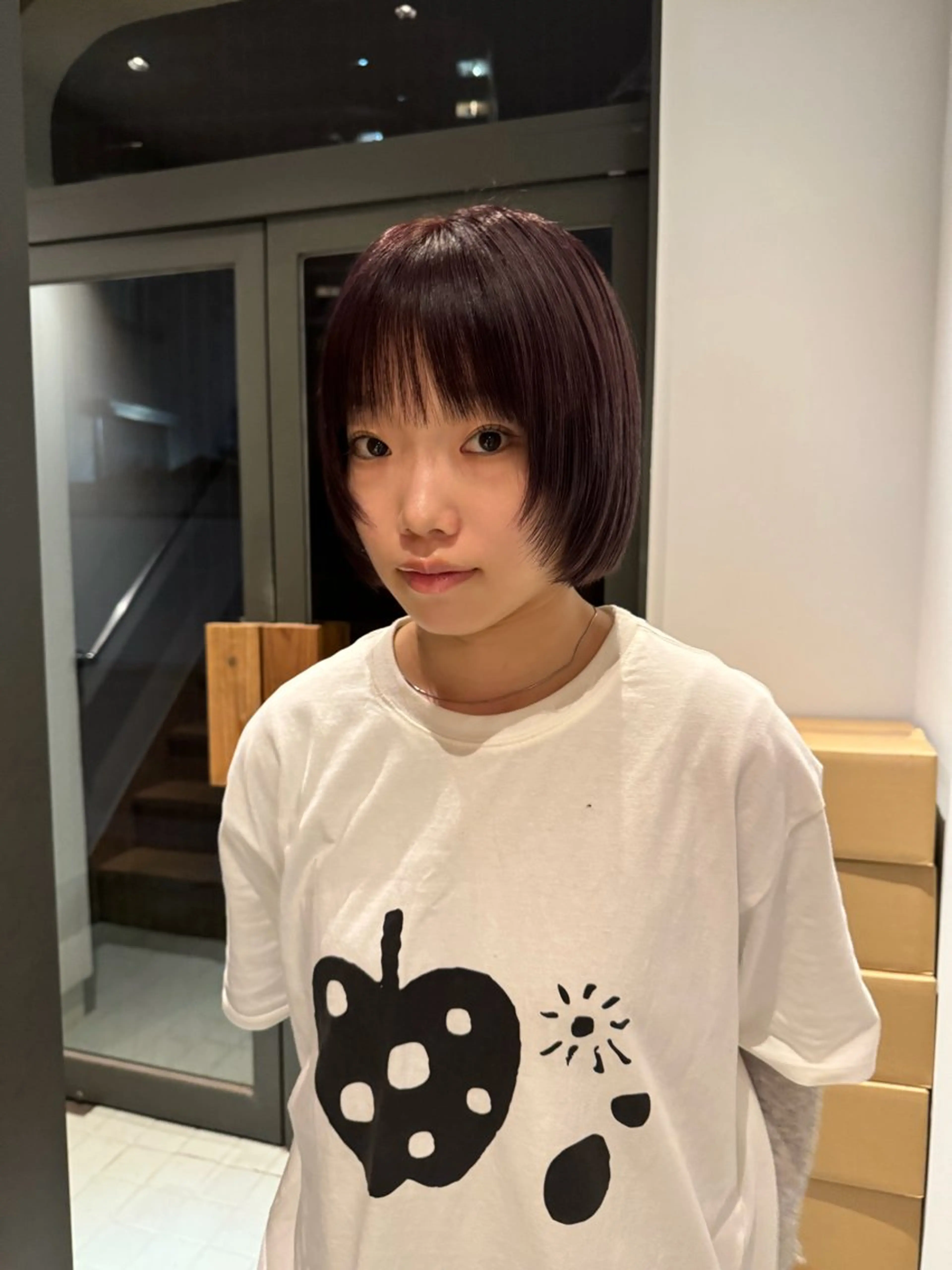 ショート ヘアカラー トリートメント 長嶋 まりののヘアスタイル