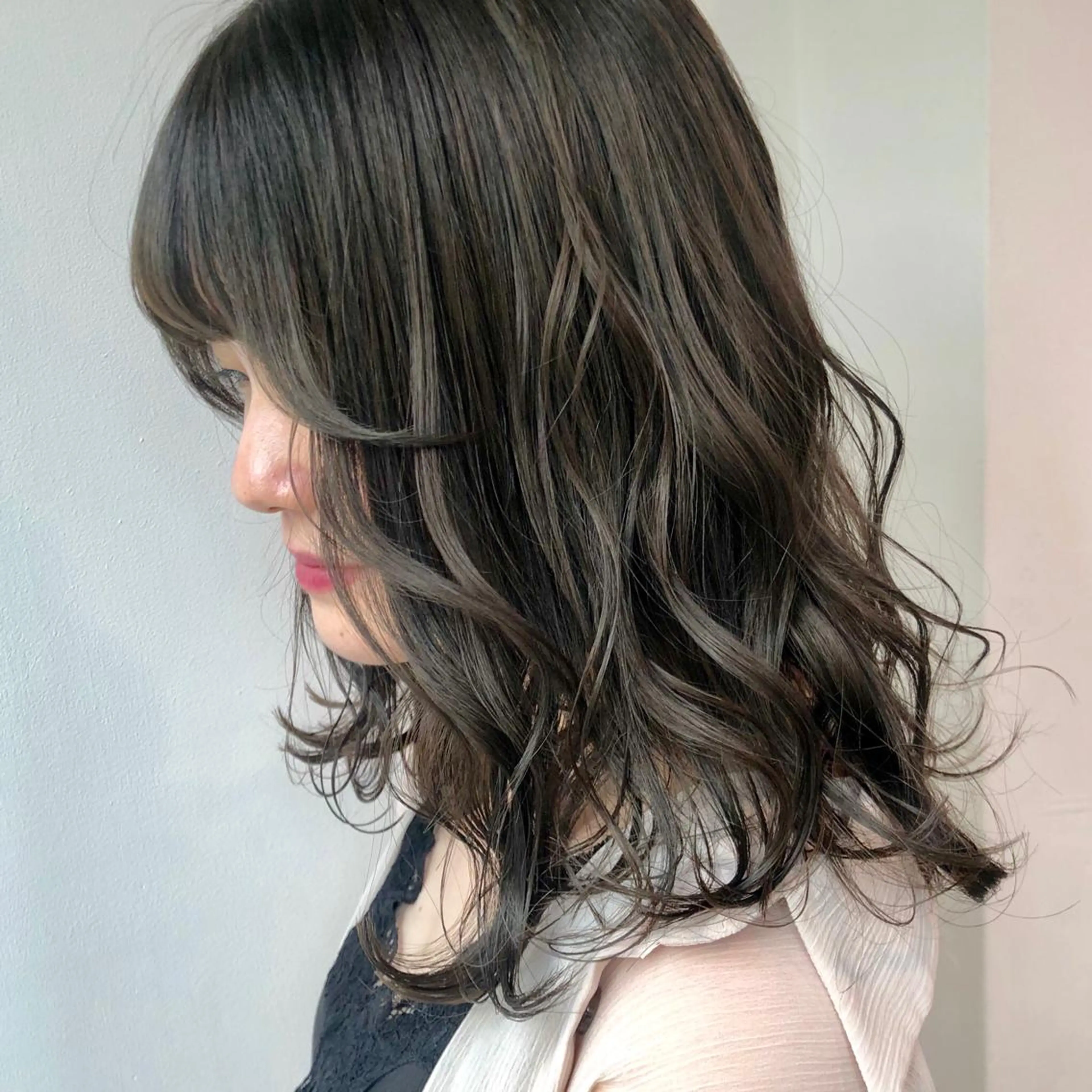 ミディアム カラー ヘアカラー トリートメント ❤️sai❤️ official❤️のヘアスタイル