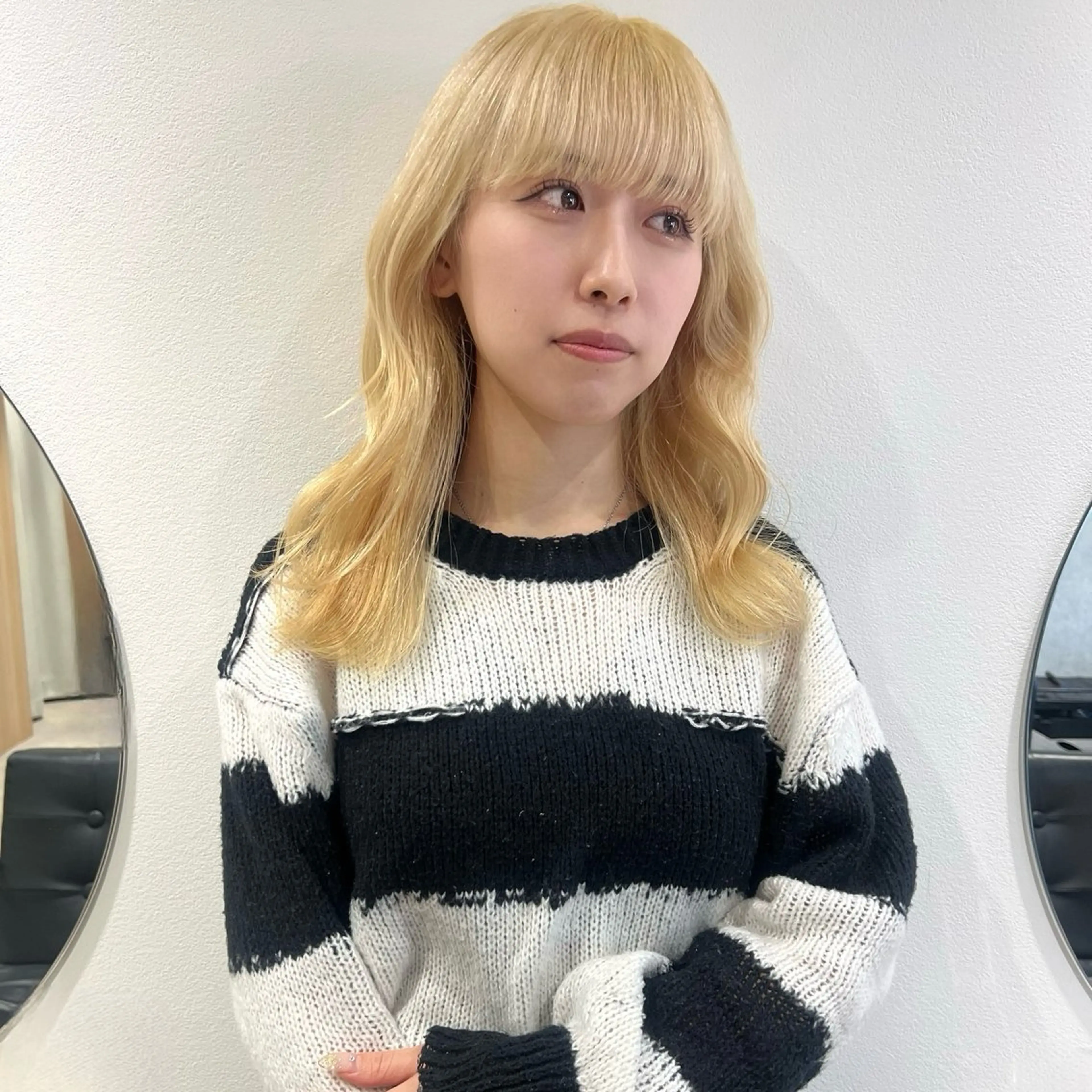 ロング 韓国風ヘア カット ヘアカラー AI TOKYO　S所属・mizuki 【韓国レイヤー】のヘアスタイル