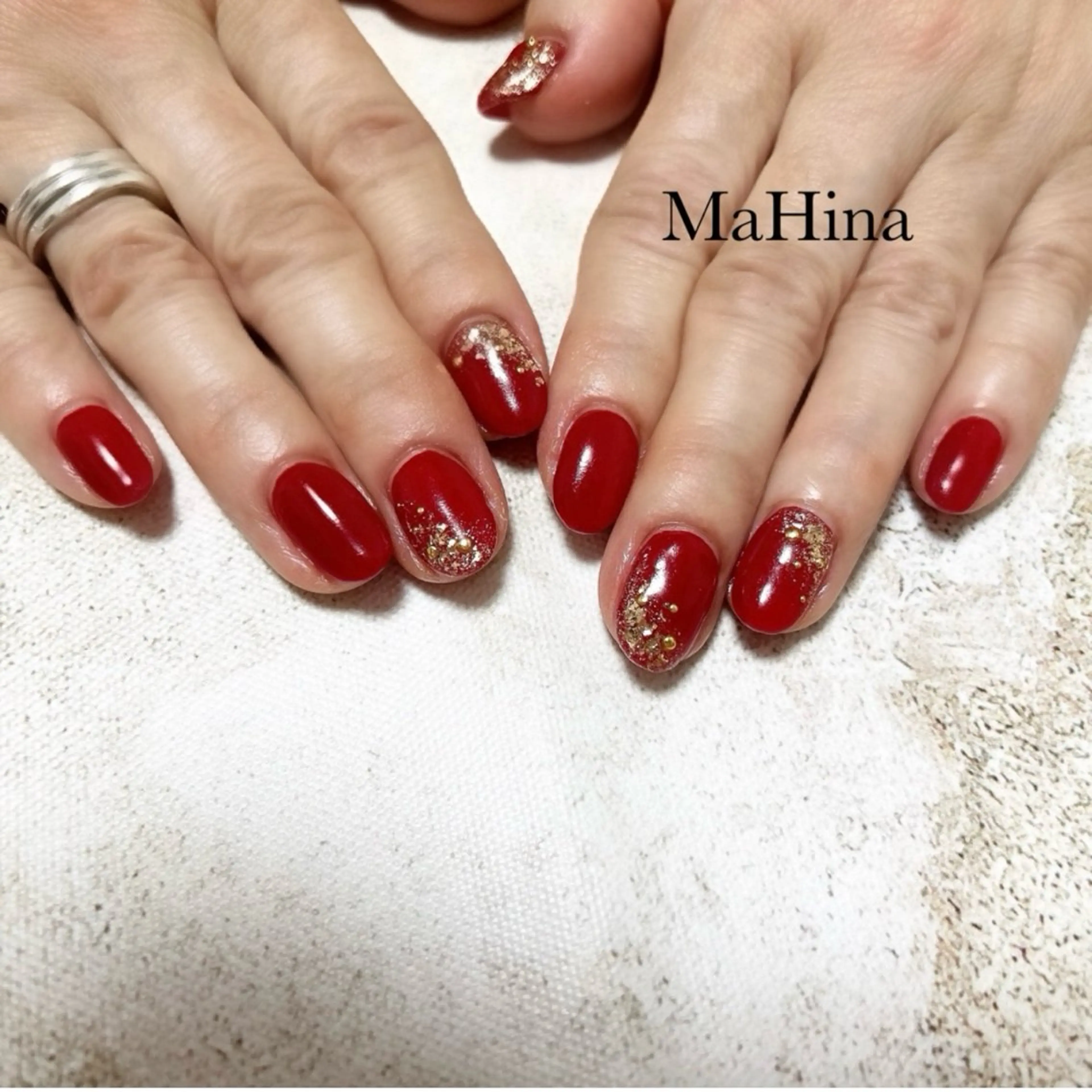 ネイル ジェルネイル ラメ(グリッター) ラメグラデーション ワンカラーネイル ハンドネイル Healing Salon...MaHina(マヒナ)所属・MaHina🌙 salonのネイルデザイン