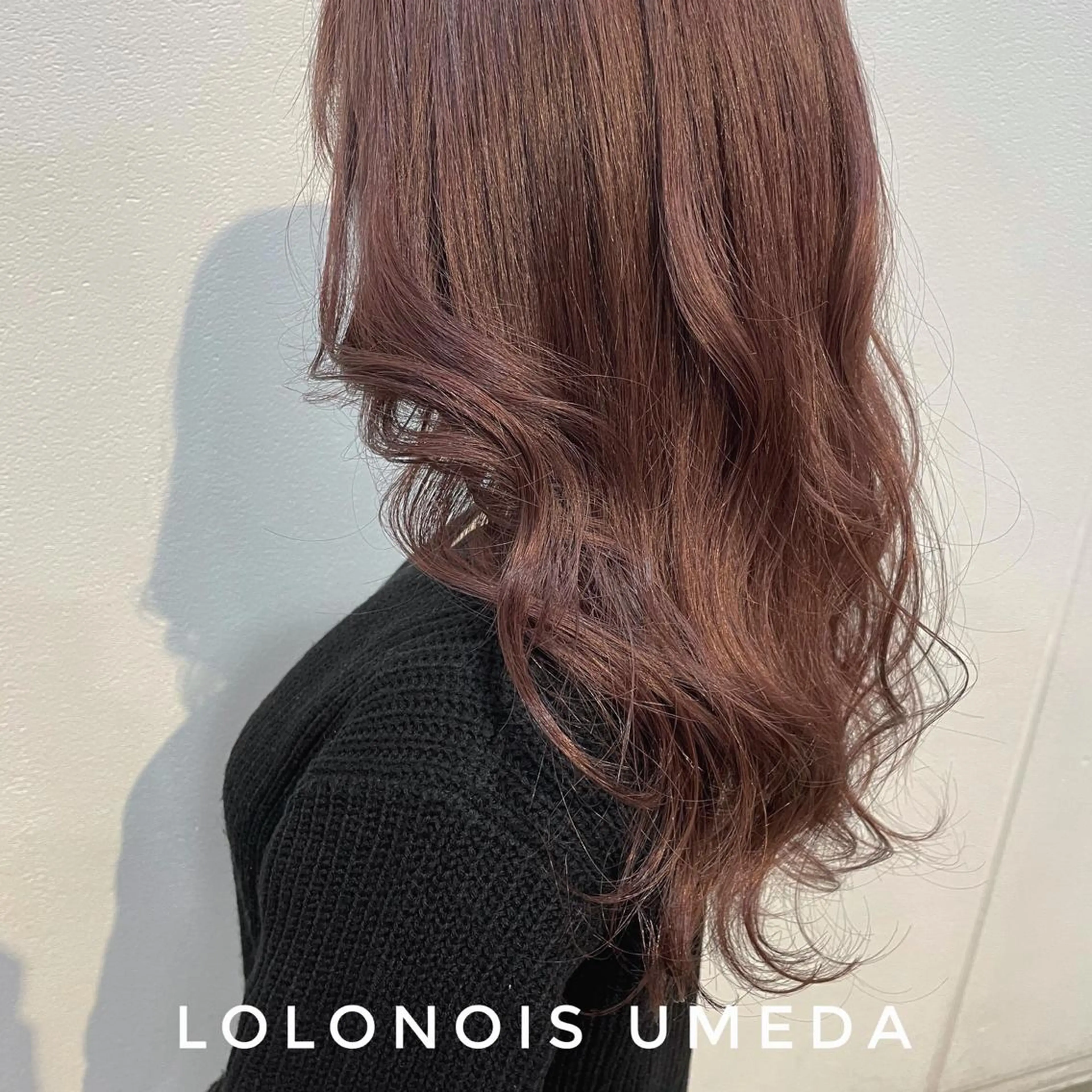ロング カラー ブラウンカラー ピンクカラー ピンクブラウン Lolonois梅田 /Okazaki:)のヘアスタイル