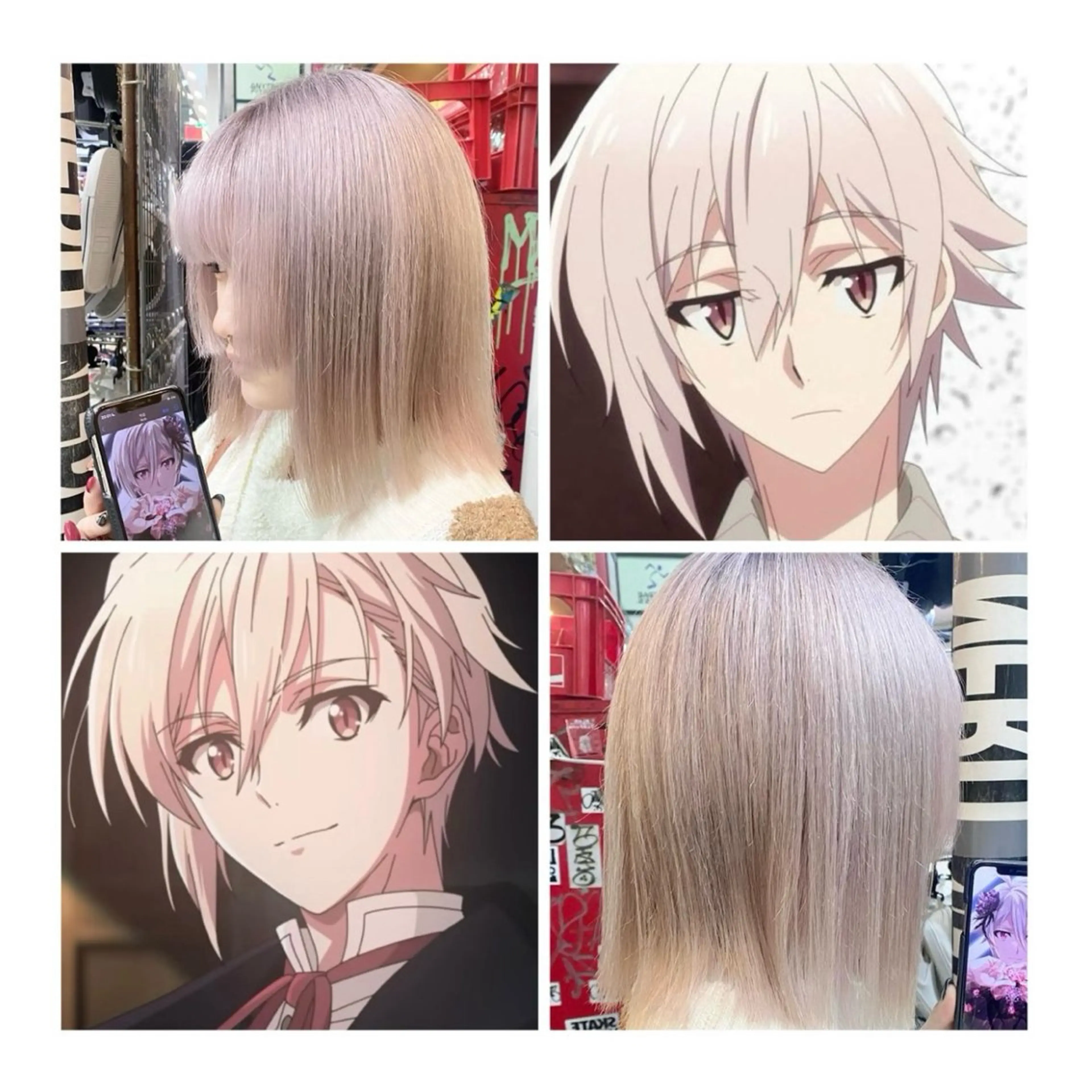 カラー ベージュカラー ホワイトベージュ ヘアカラー GARU-ガル-所属・TSUNO🦖 派手髪/オタク美容師のヘアスタイル