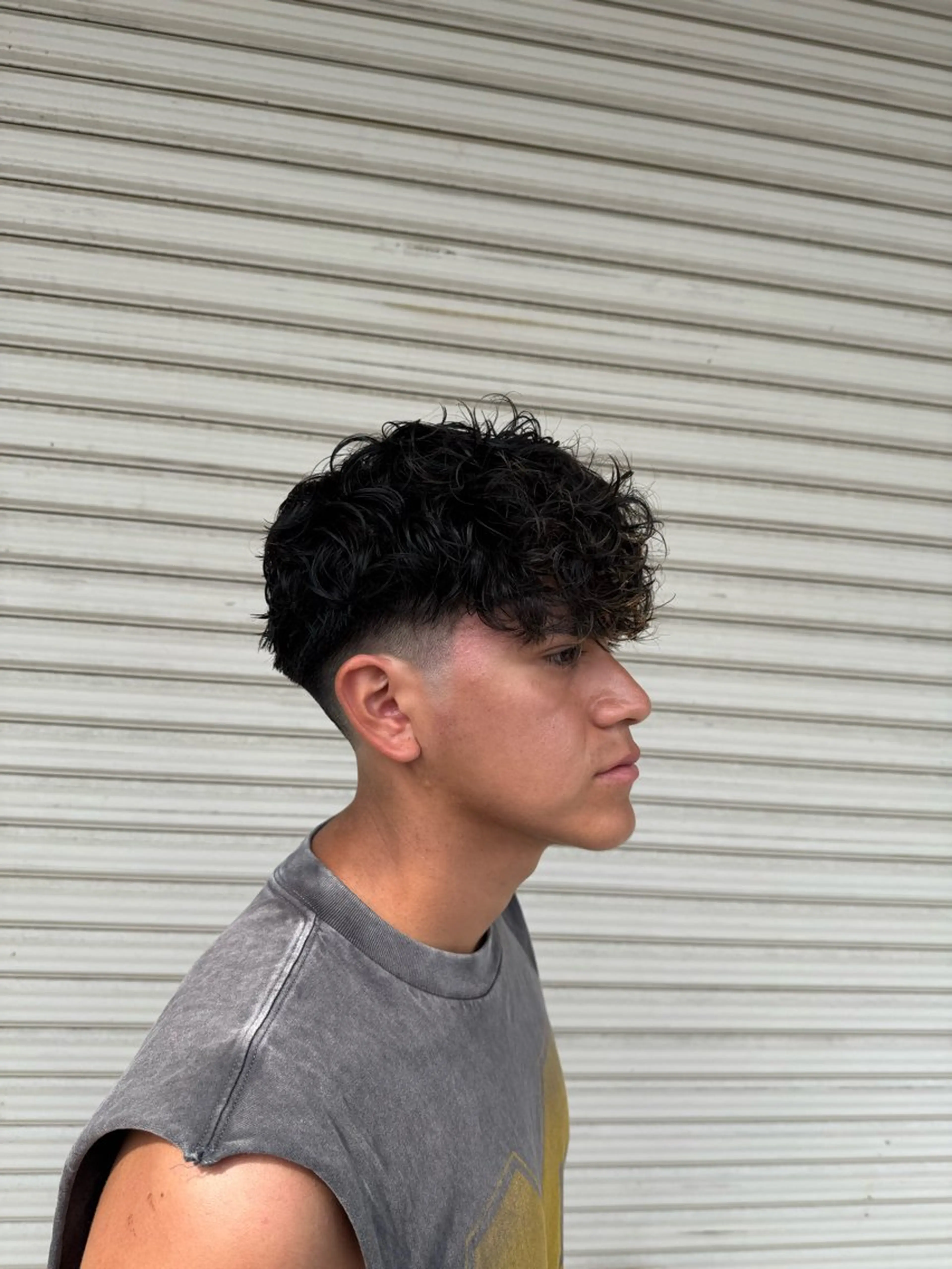 パーマ メンズ スペインカール カット パーマ メンズ特化/ エンドウ　ソラのヘアスタイル