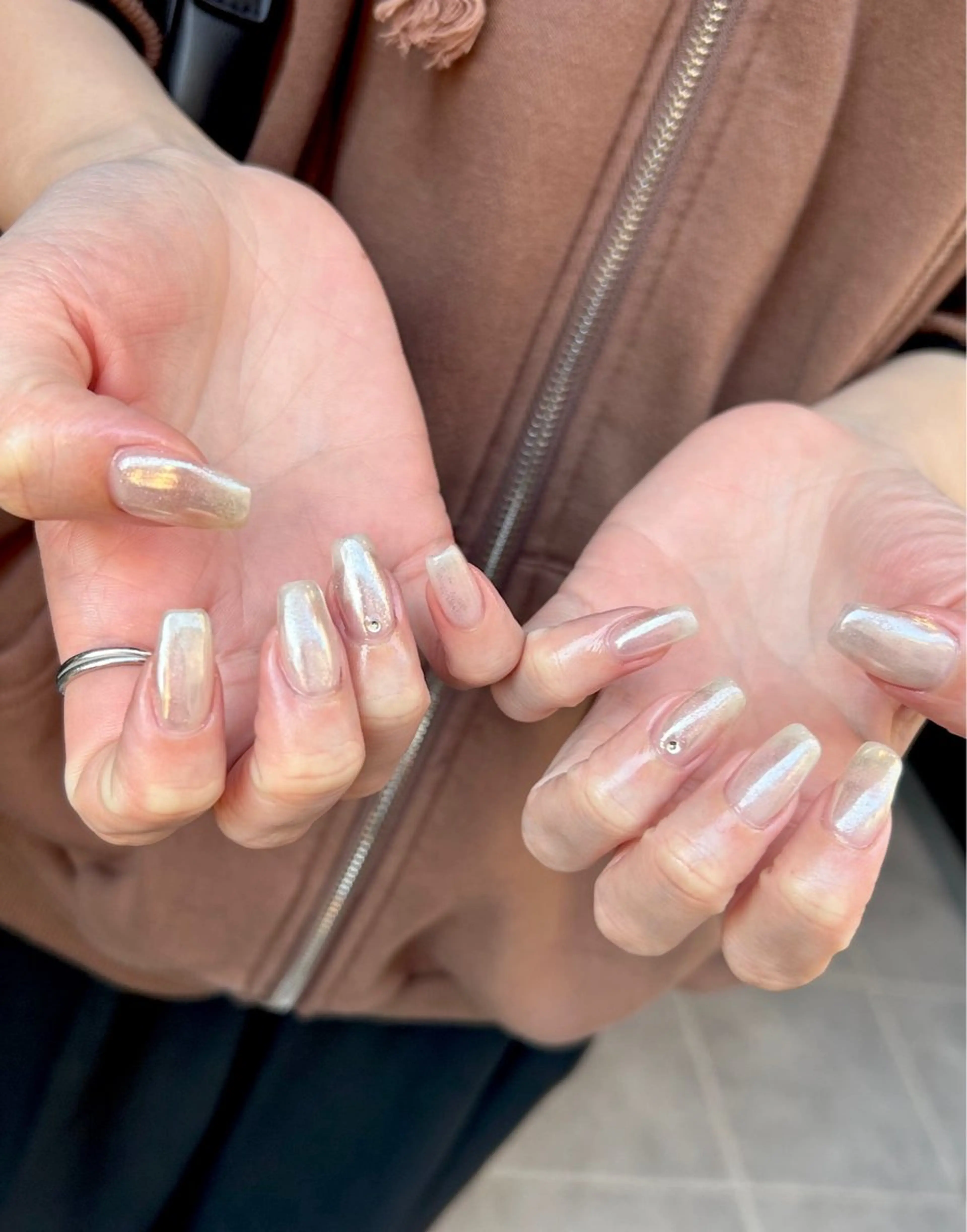 ネイル ホワイト クリスマス nailworks mのネイルデザイン