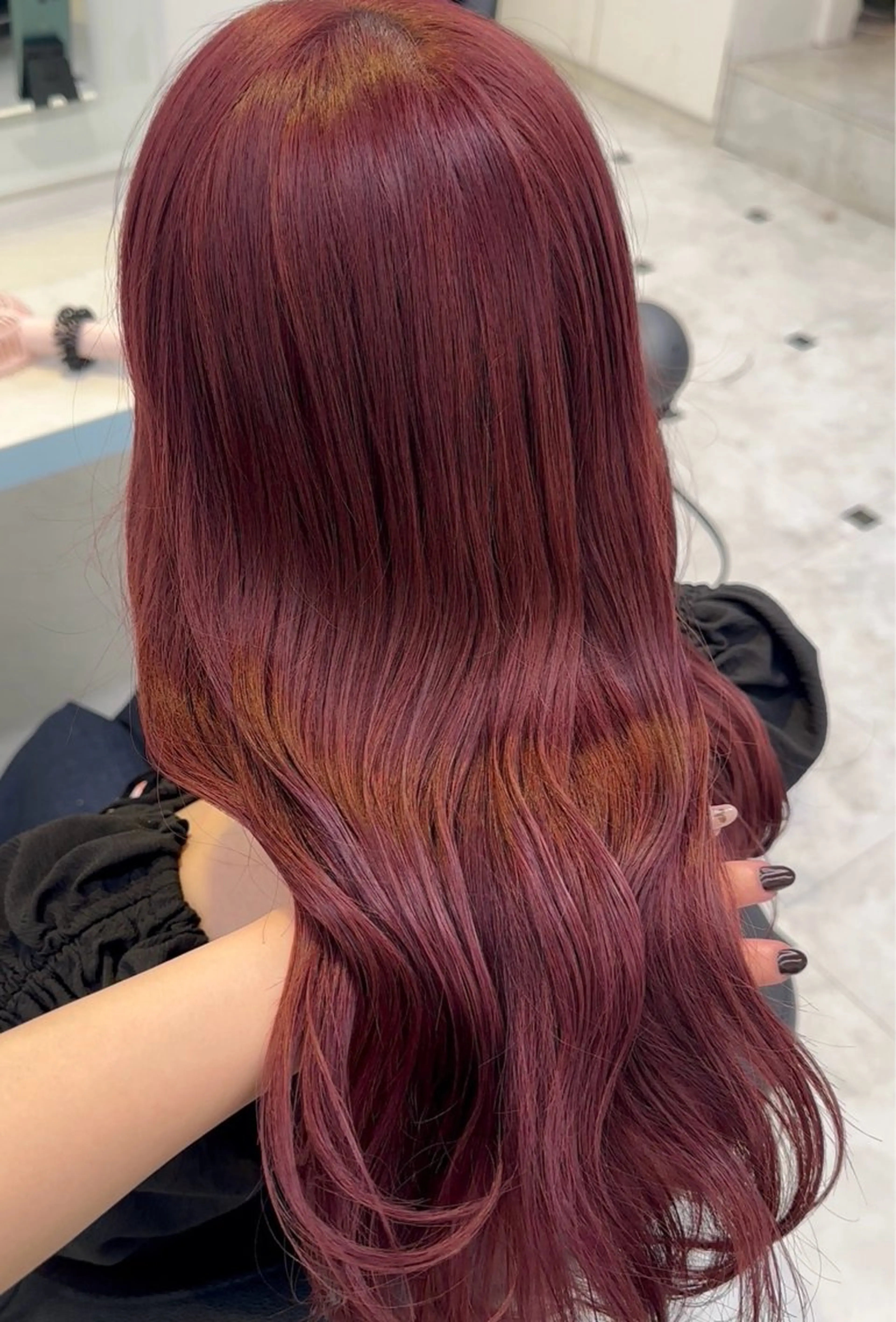 ロング カラー ヘアカラー ♥️暖色モテカラ ー♥️由夏のヘアスタイル