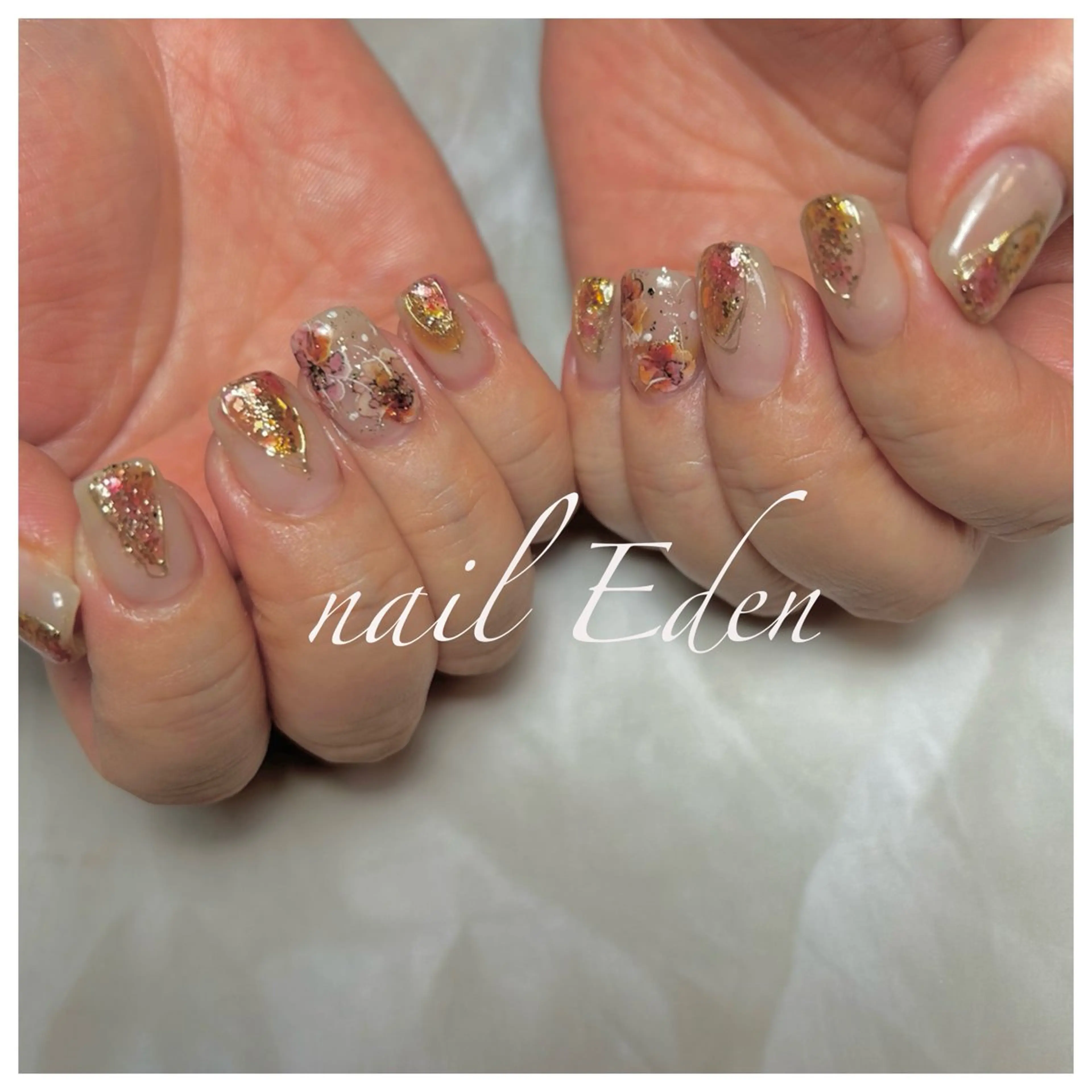 ネイル 持ち込み ハンドネイル ハンドケア Eden　private nail saron所属・Eden ♾️のネイルデザイン