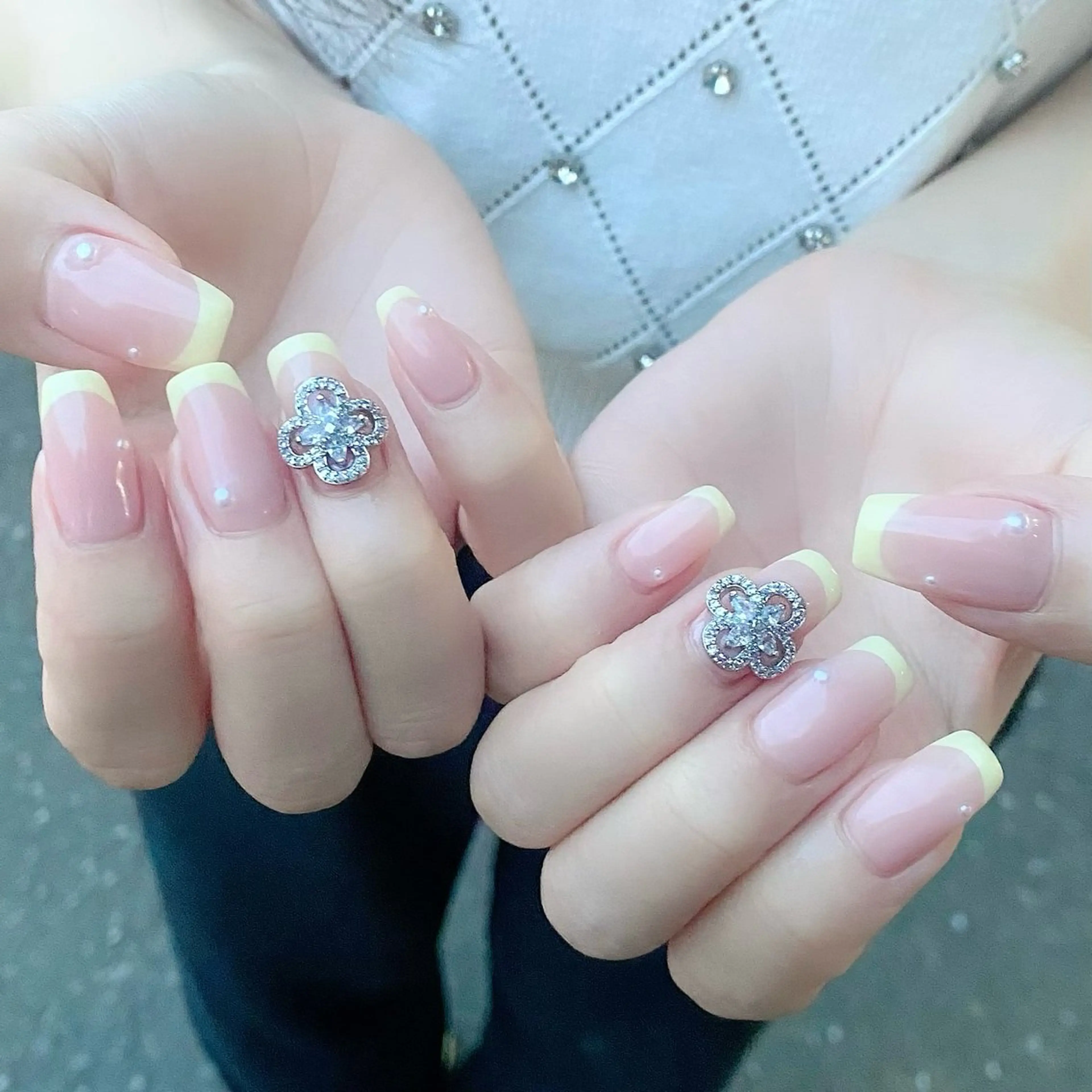 ネイル フレンチネイル スカルプネイル スクエアネイル 夏ネイル Salon Ｋのネイルデザイン