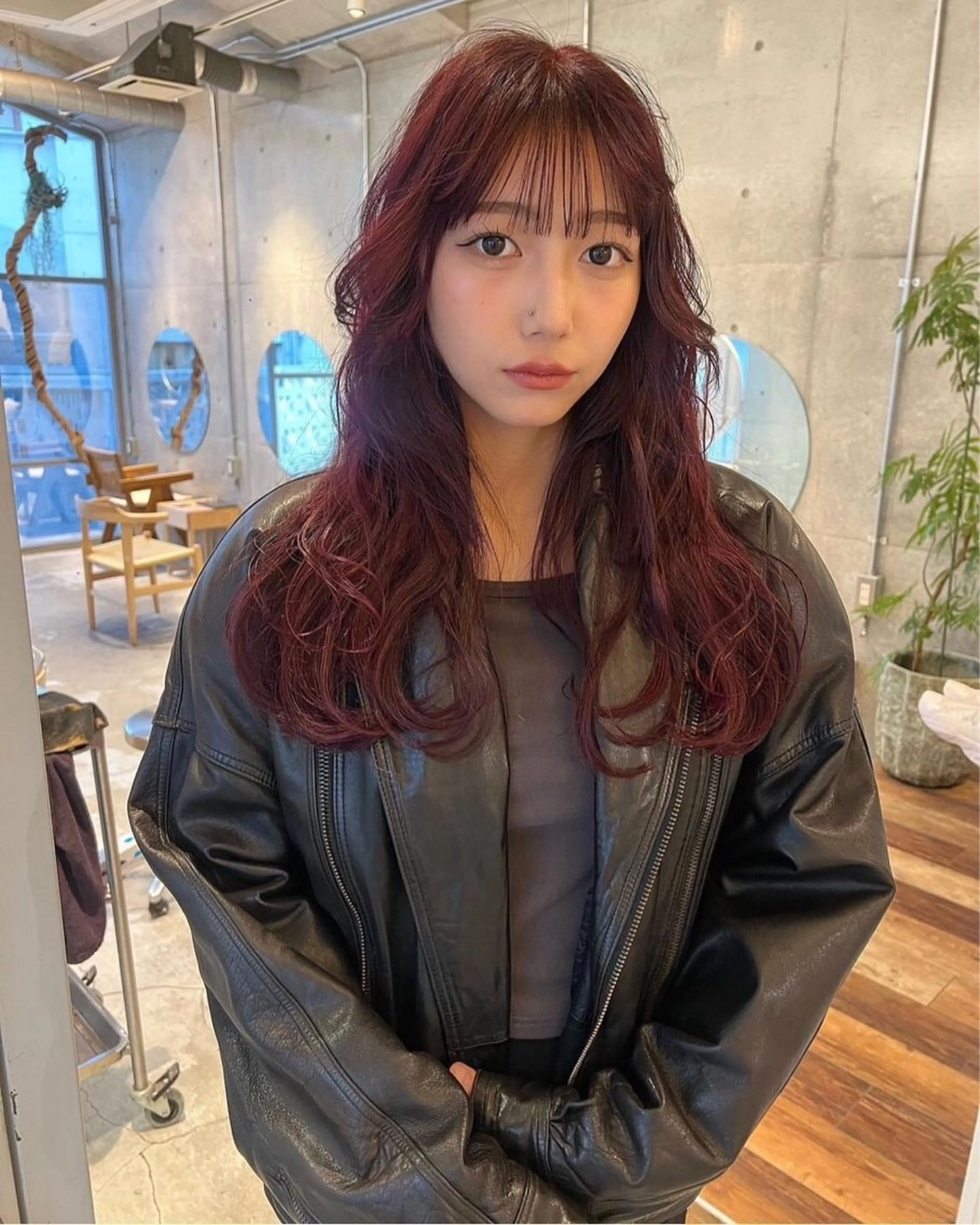 ロング カラー 🎀優姫 🎀  韓国レイヤーのヘアスタイル
