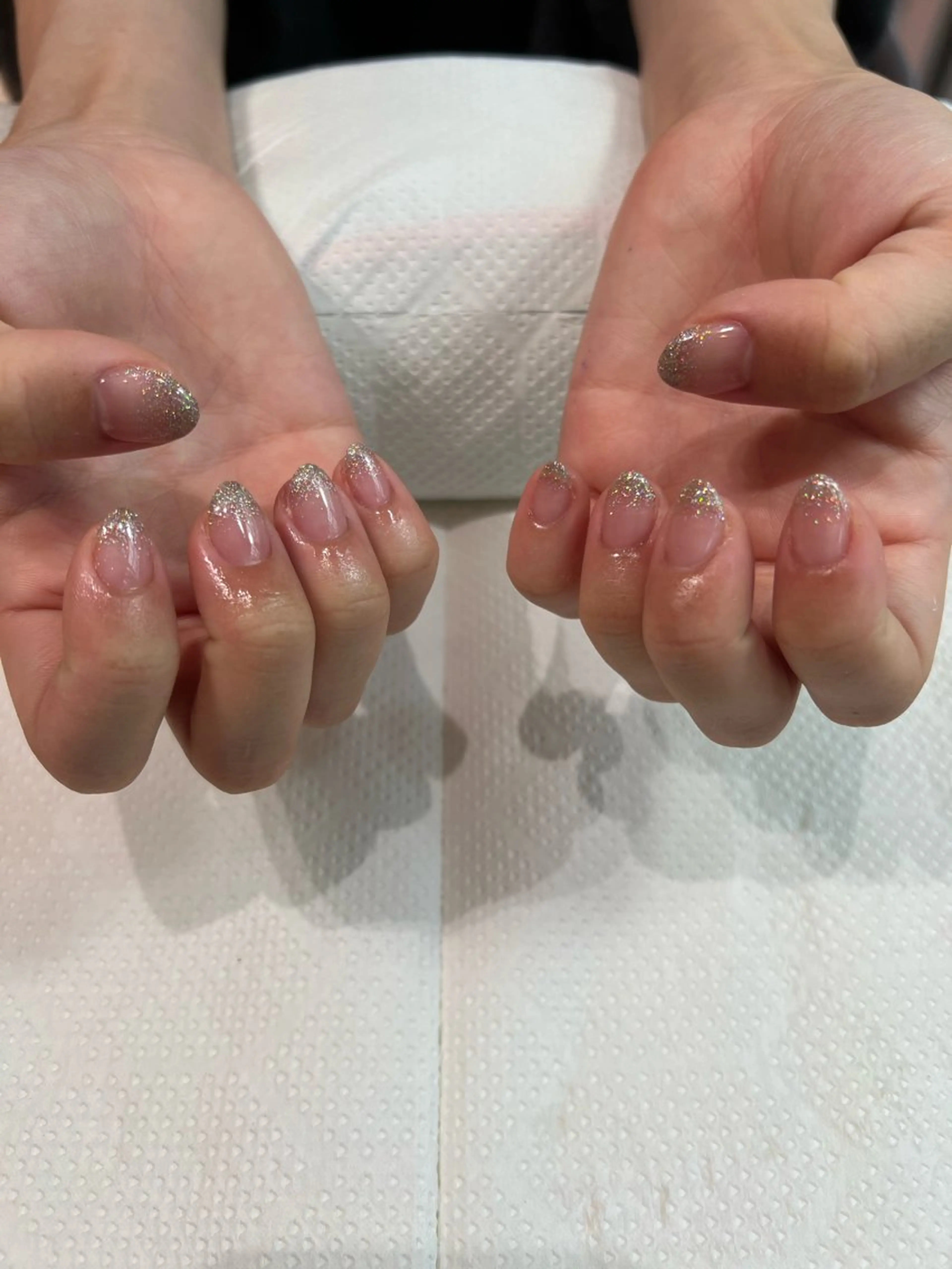 ネイル ラメ(グリッター) ラメグラデーション Roy心斎橋 石川のネイルデザイン