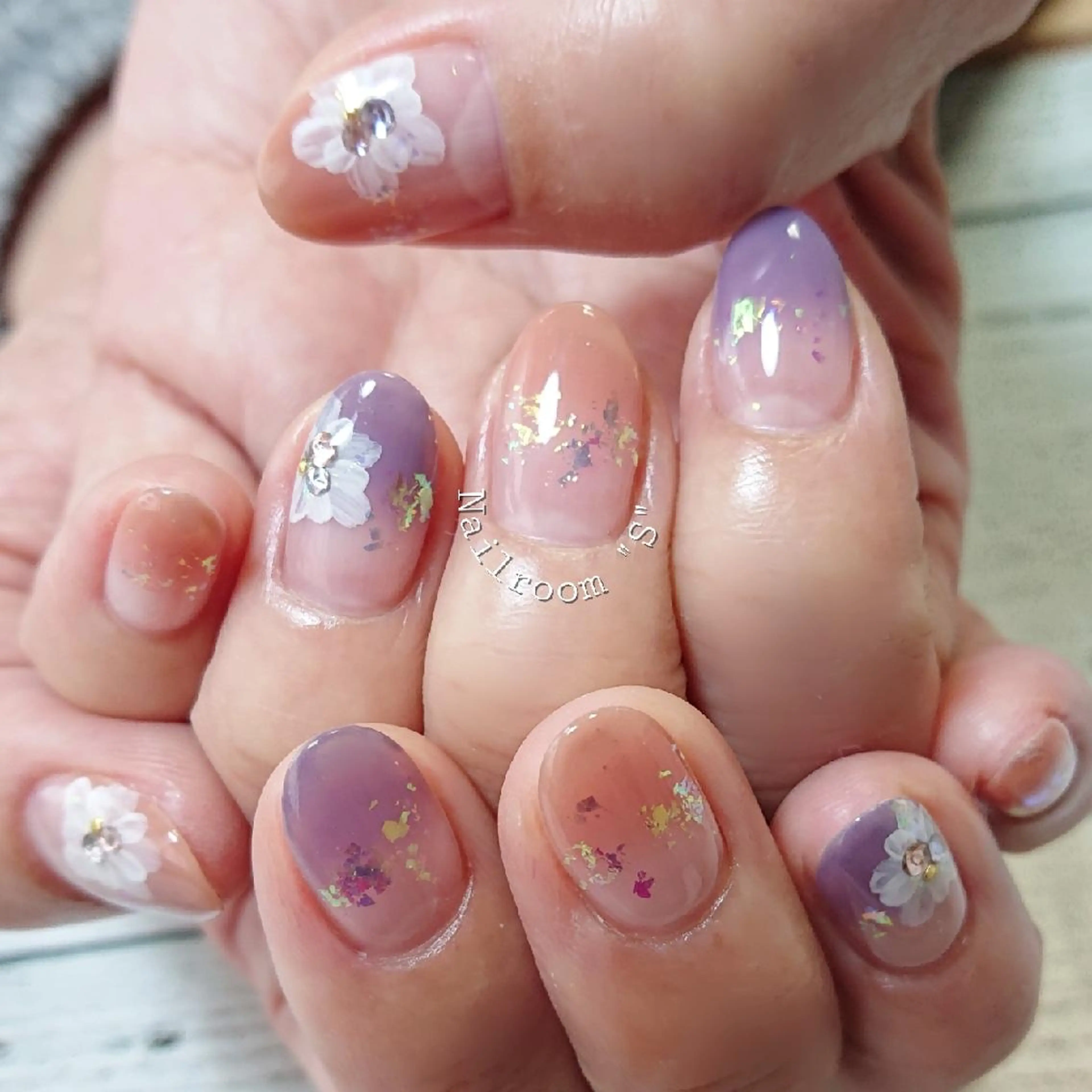 ネイル フラワーネイル Nail room  "S"  SAKAIのネイルデザイン