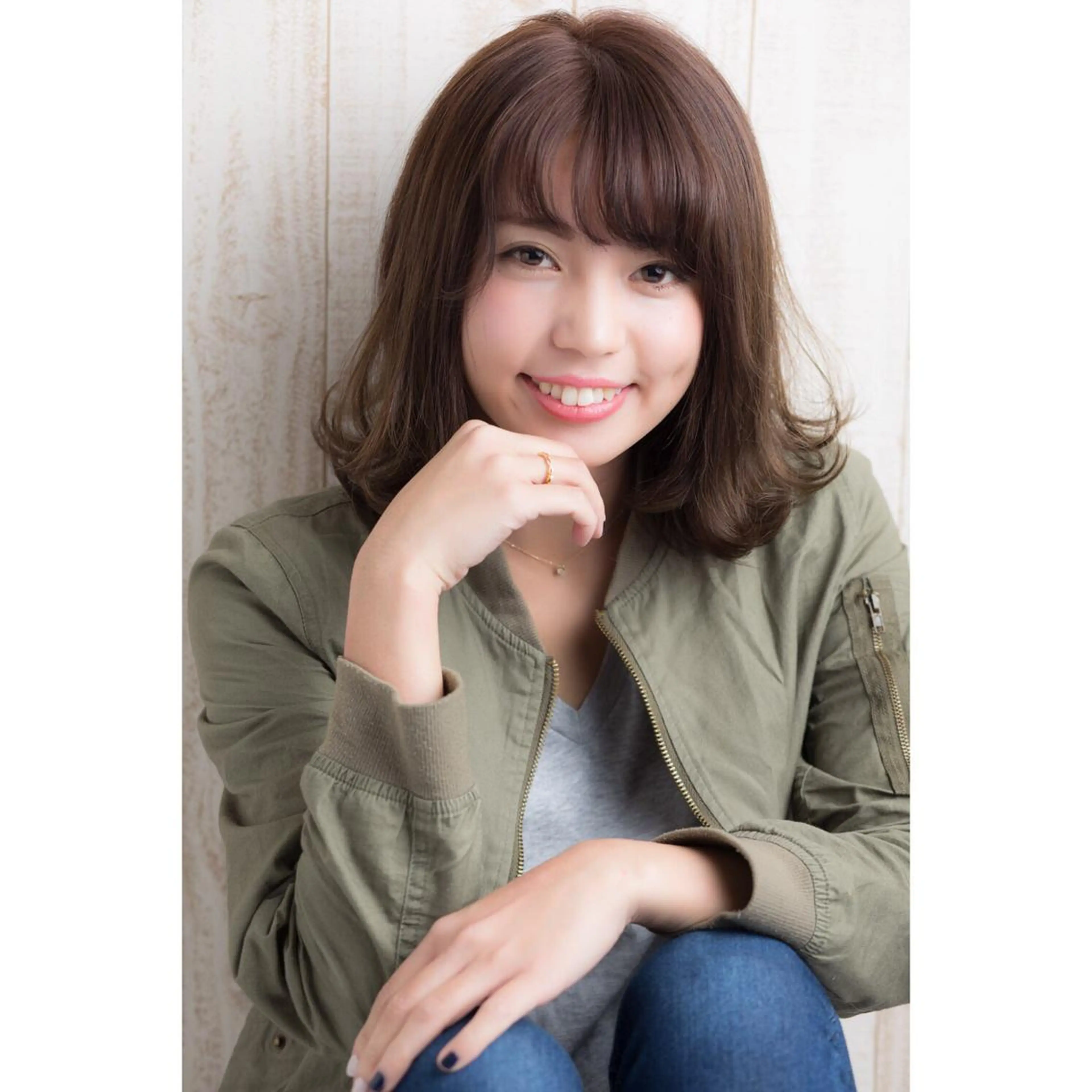 ショート ミディアム セミロング カラー 外ハネヘア 韓国ヘア得意❤︎森澤 悠佳のヘアスタイル