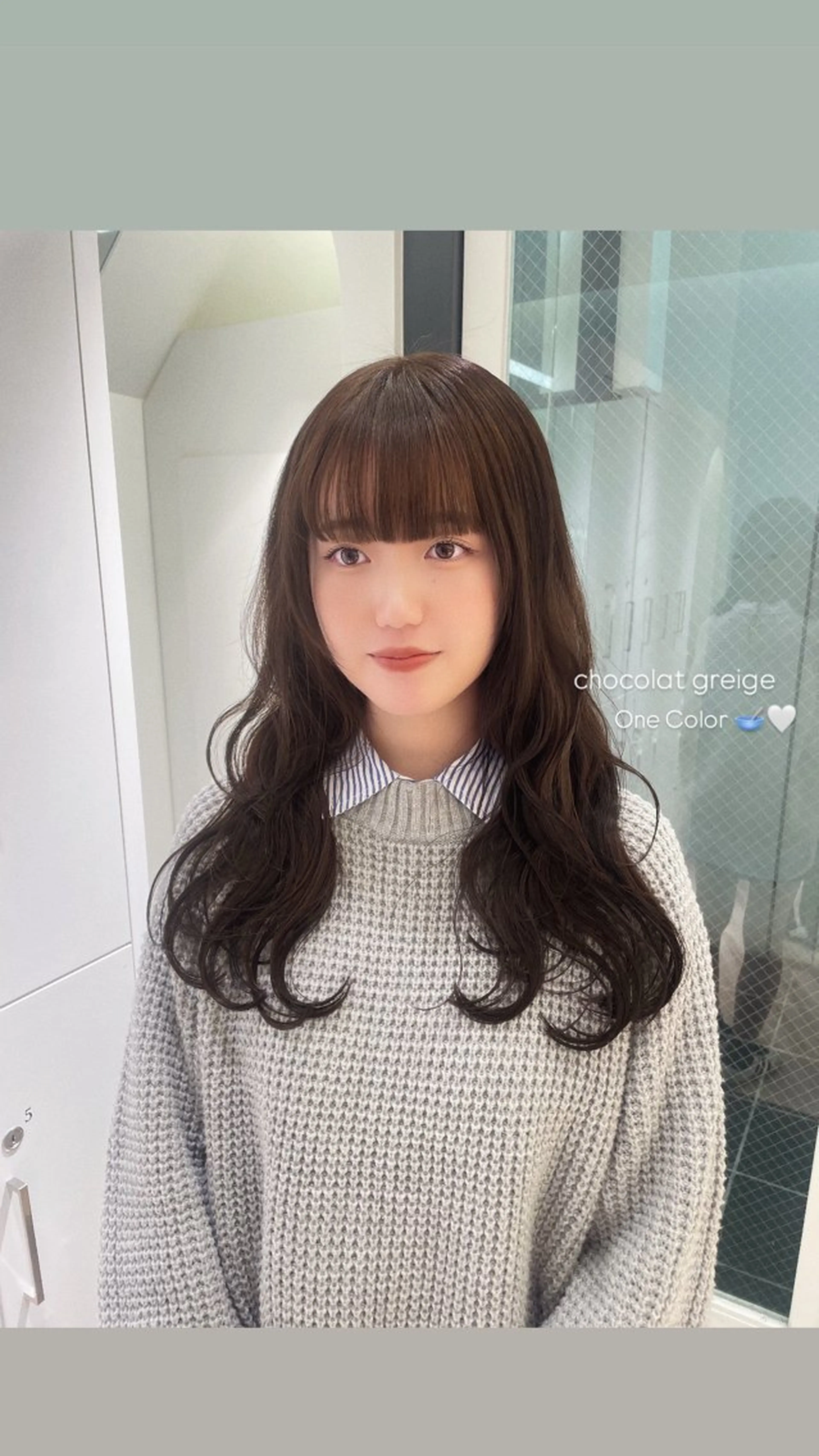 ロング カラー カット ヘアカラー トリートメント Parve Mix /頓宮 稚愛🤍のヘアスタイル