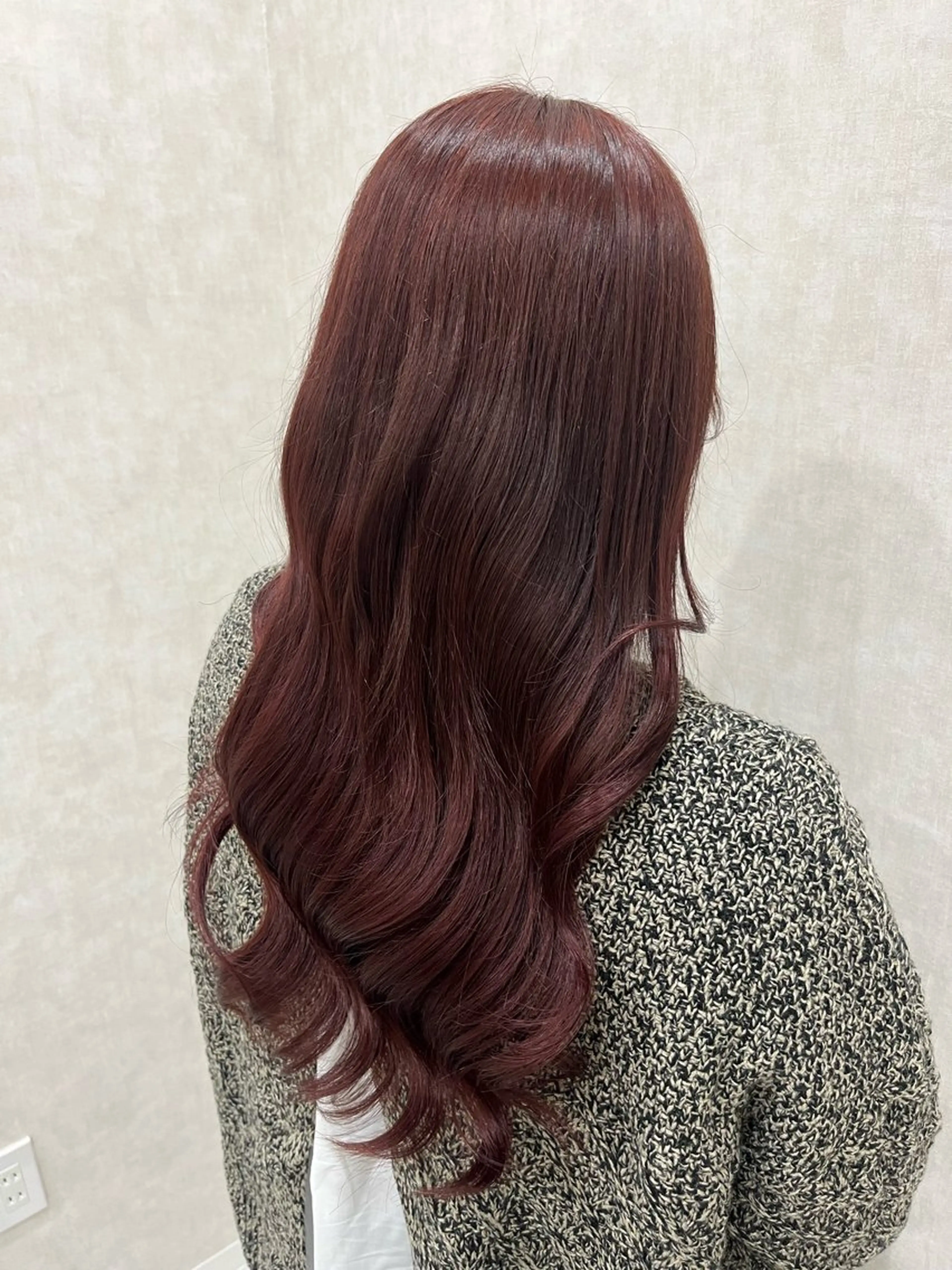 カラー ブラウンカラー レッドカラー ROEN ryokaのヘアスタイル