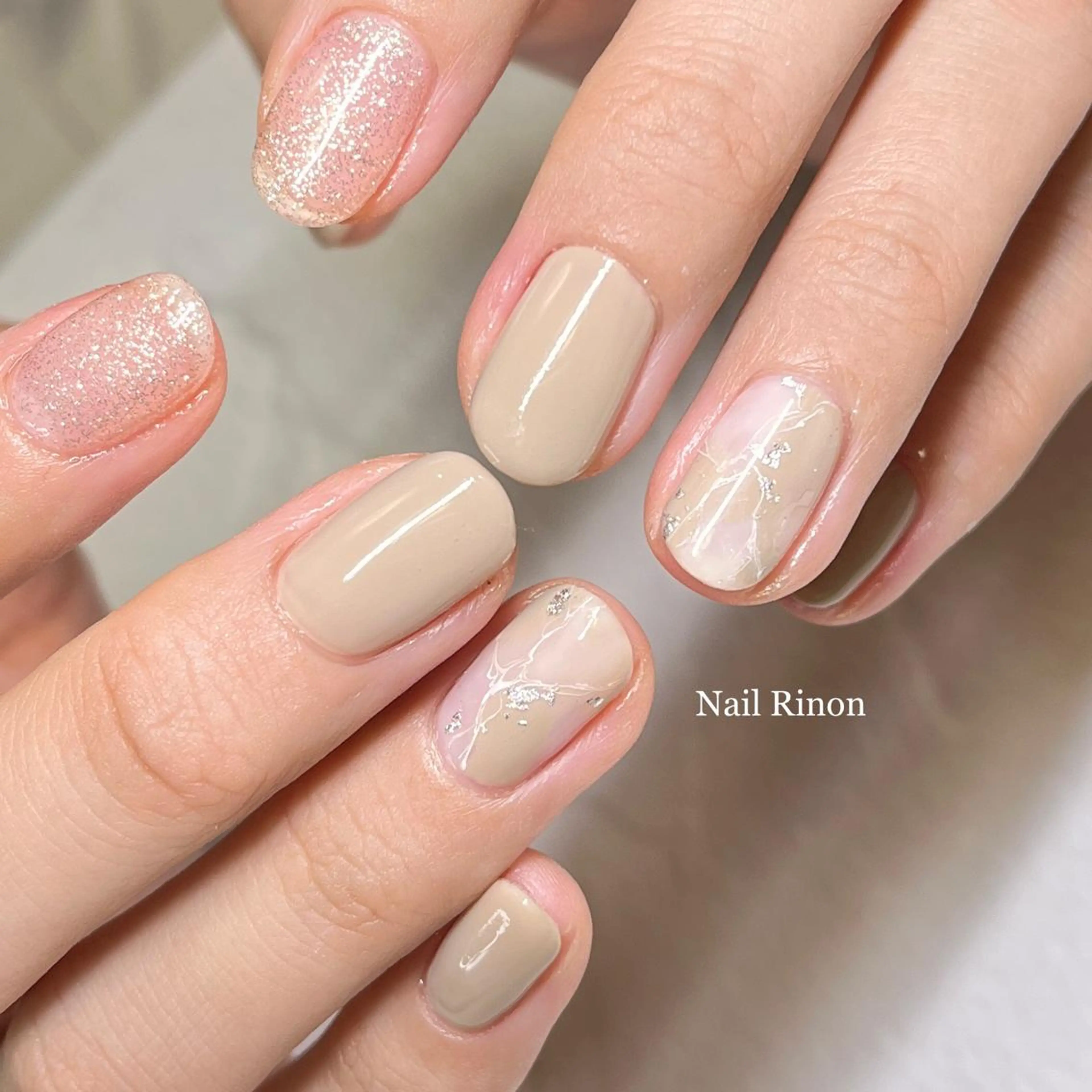 ネイル オフィスネイル ハンドネイル Nail Rinonのネイルデザイン