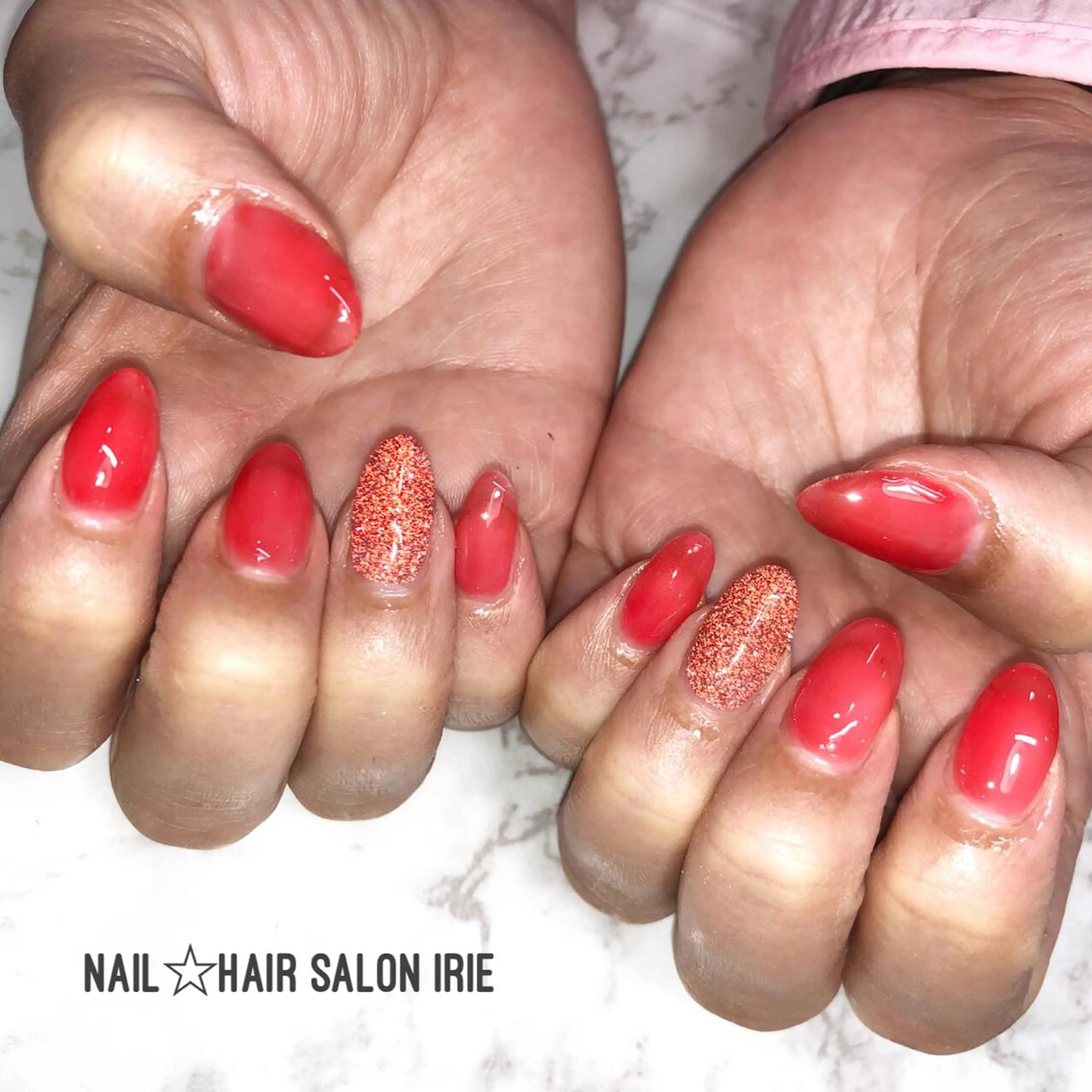 ネイル ハンドネイル ハンドケア Hair salon Irie所属・與儀 知佳のネイルデザイン