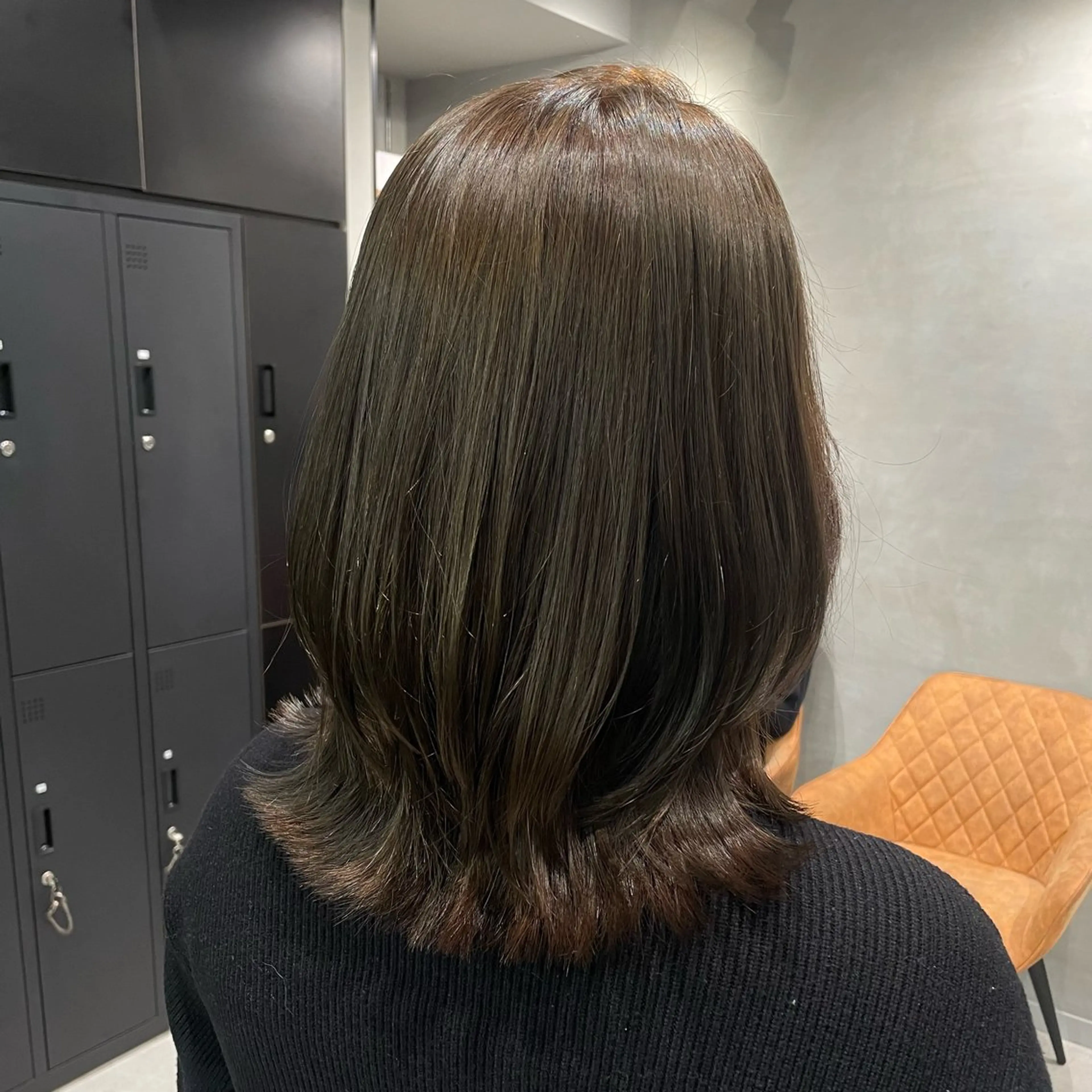 ミディアム カラー カット ヘアカラー トリートメント ヘッドスパ ヘアセット 暖色カラー ❤️‍🔥REIRIのヘアスタイル