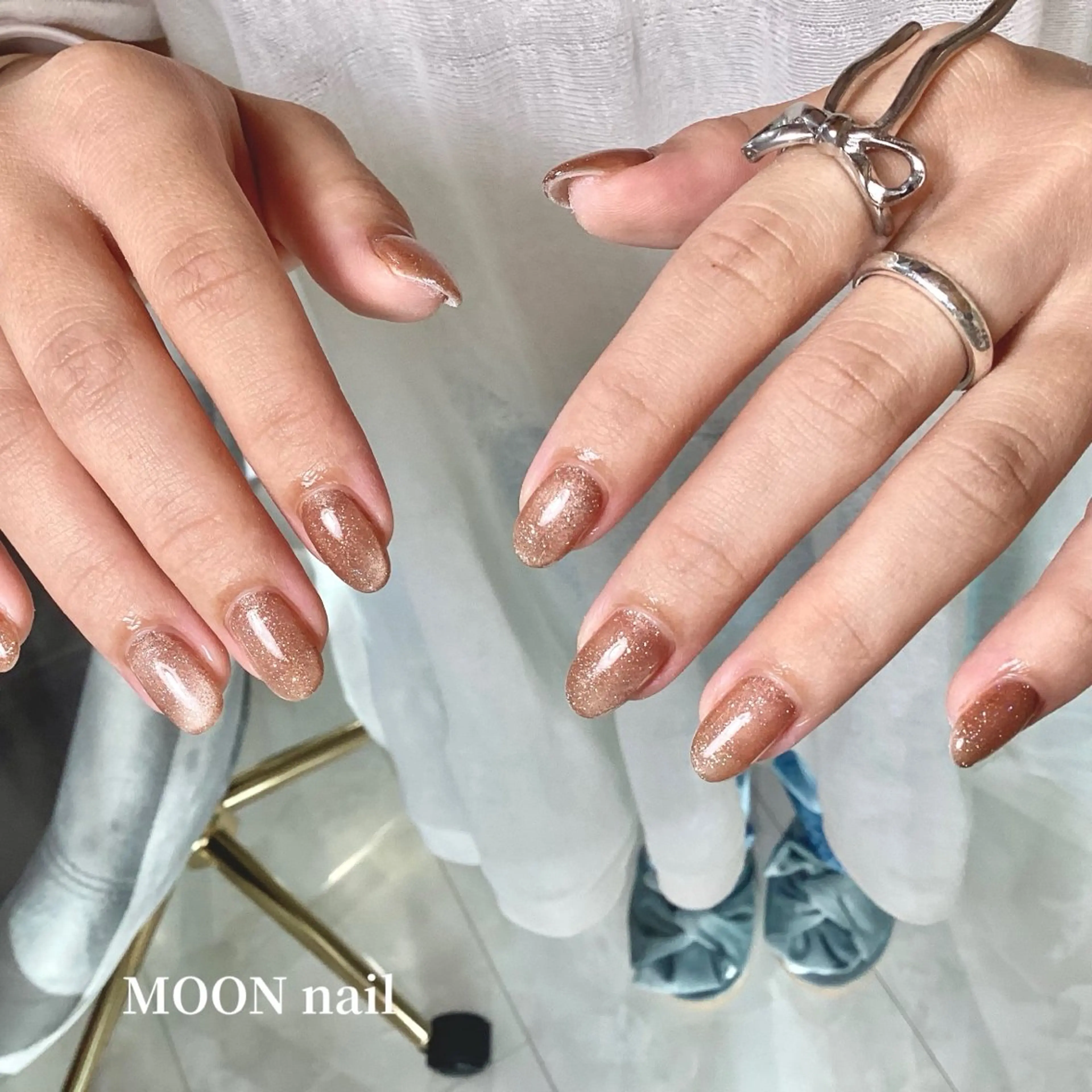 ネイル マグネットネイル ハンドネイル 浦添 MOON  nailのネイルデザイン