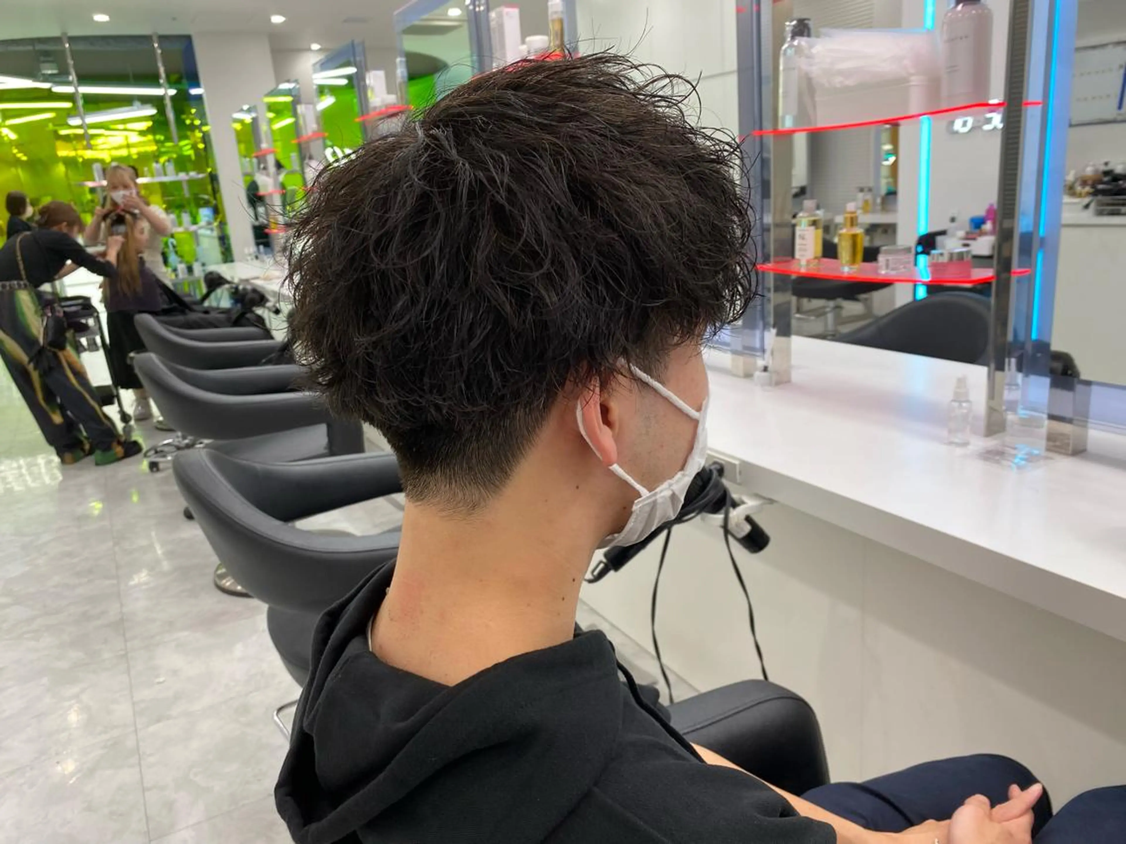 パーマ メンズ BABY 艶髪暗髪ヘア💖達人のヘアスタイル