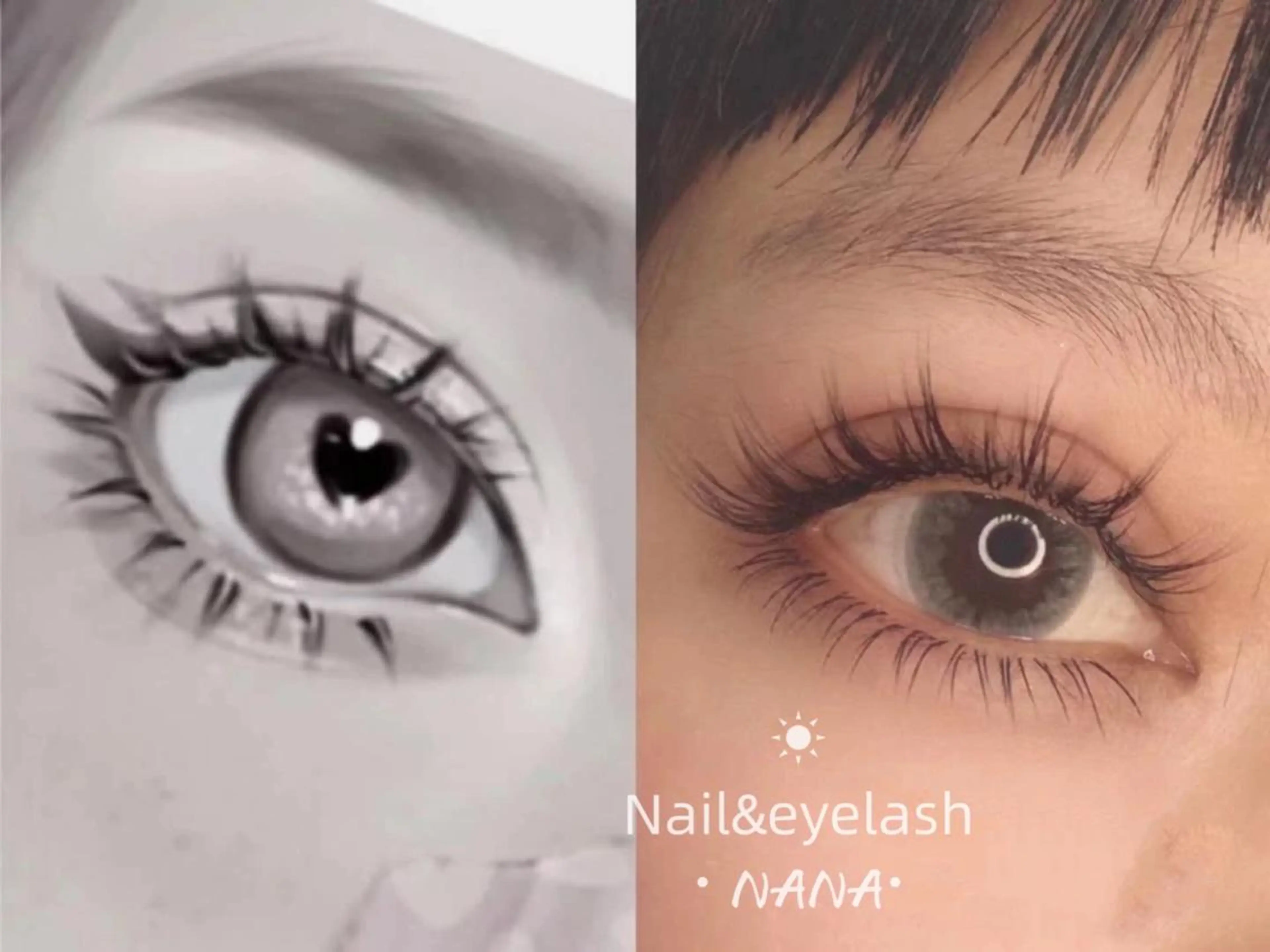 マツエク・マツパ 束感まつ毛 ボリュームラッシュ Nail&Eye lash Nanaのネイルデザイン
