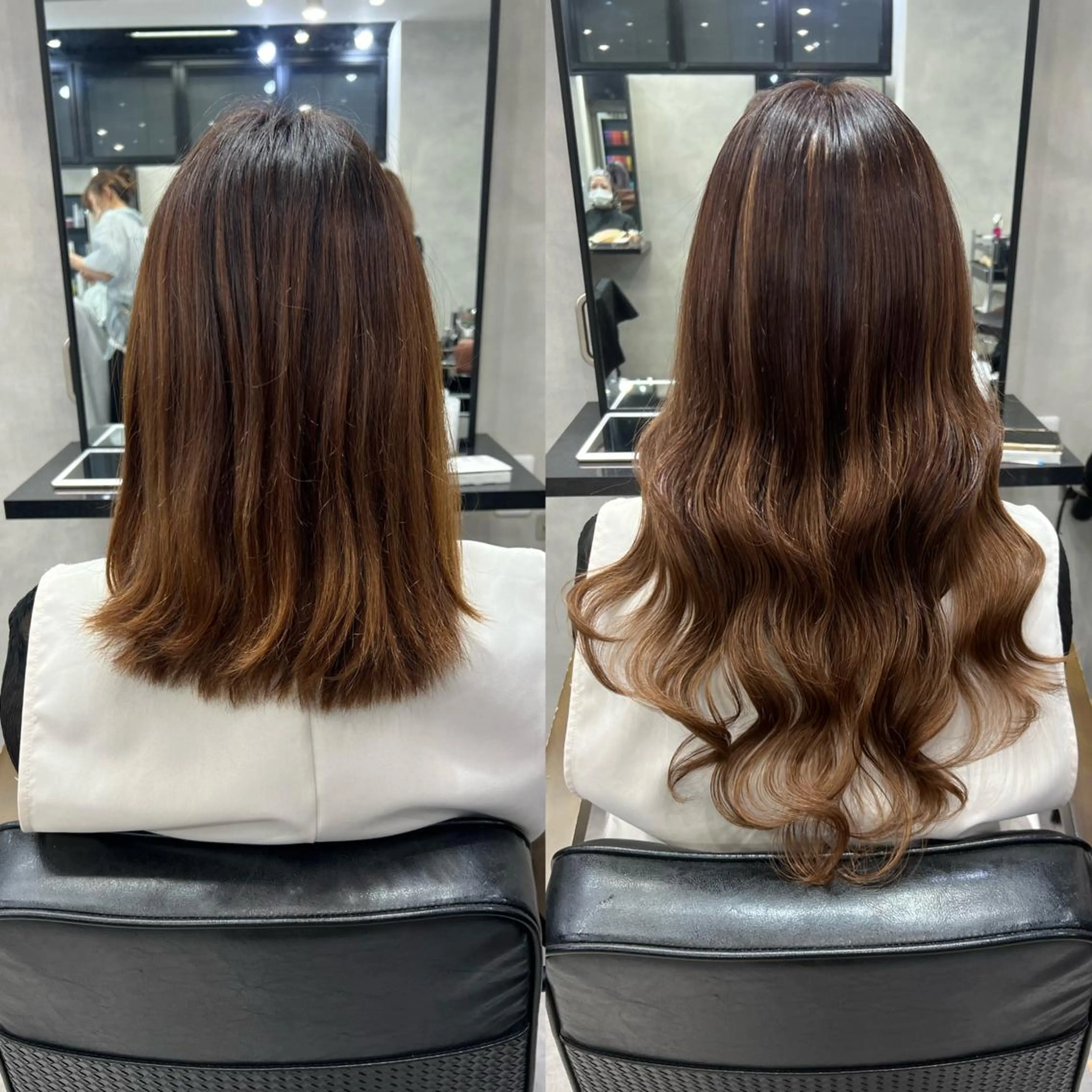 ロング カラー ヘアアレンジ シールエクステ アディクシーカラー アッシュ バレイヤージュ ベージュカラー カット ヘアカラー エクステ ar+ ❤︎ maiのヘアスタイル