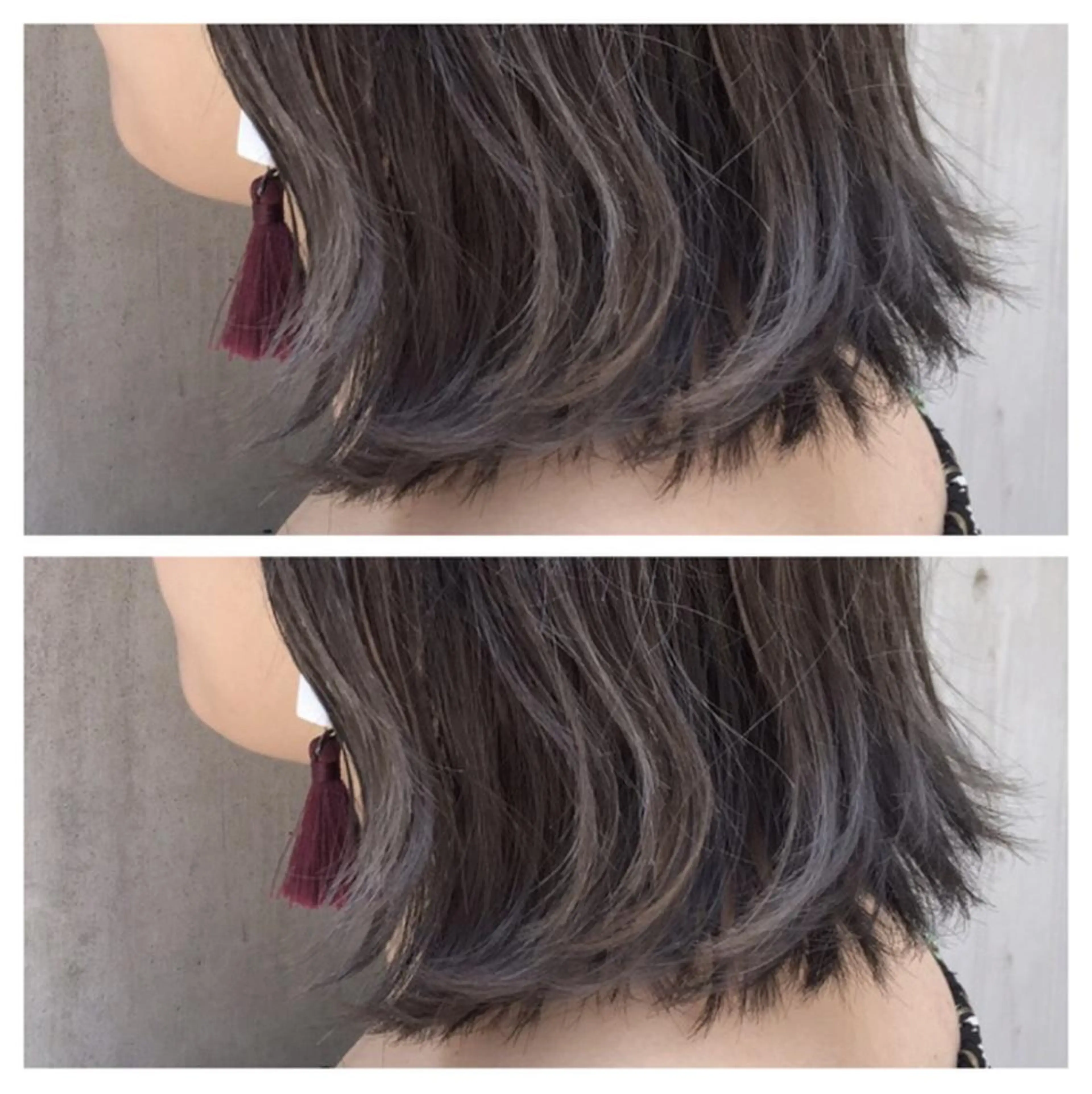 ミディアム カラー グレージュ ハイライトカラー ハイライト 透明感・艶カラー/ 坂田友梨奈のヘアスタイル