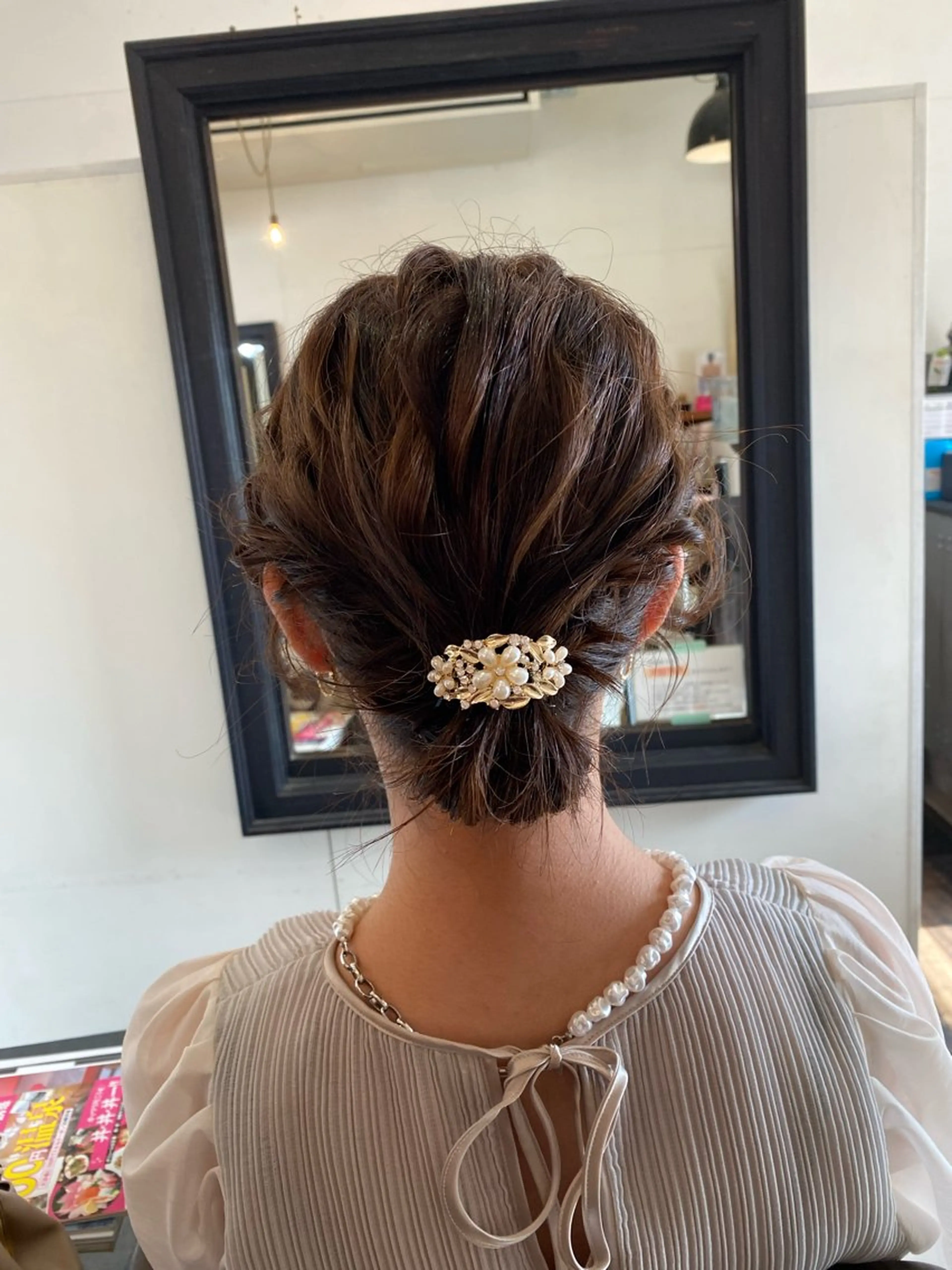 セミロング ヘアアレンジ ヘアセット 柔らか・ストカール パーマ🐾カワハラのヘアスタイル