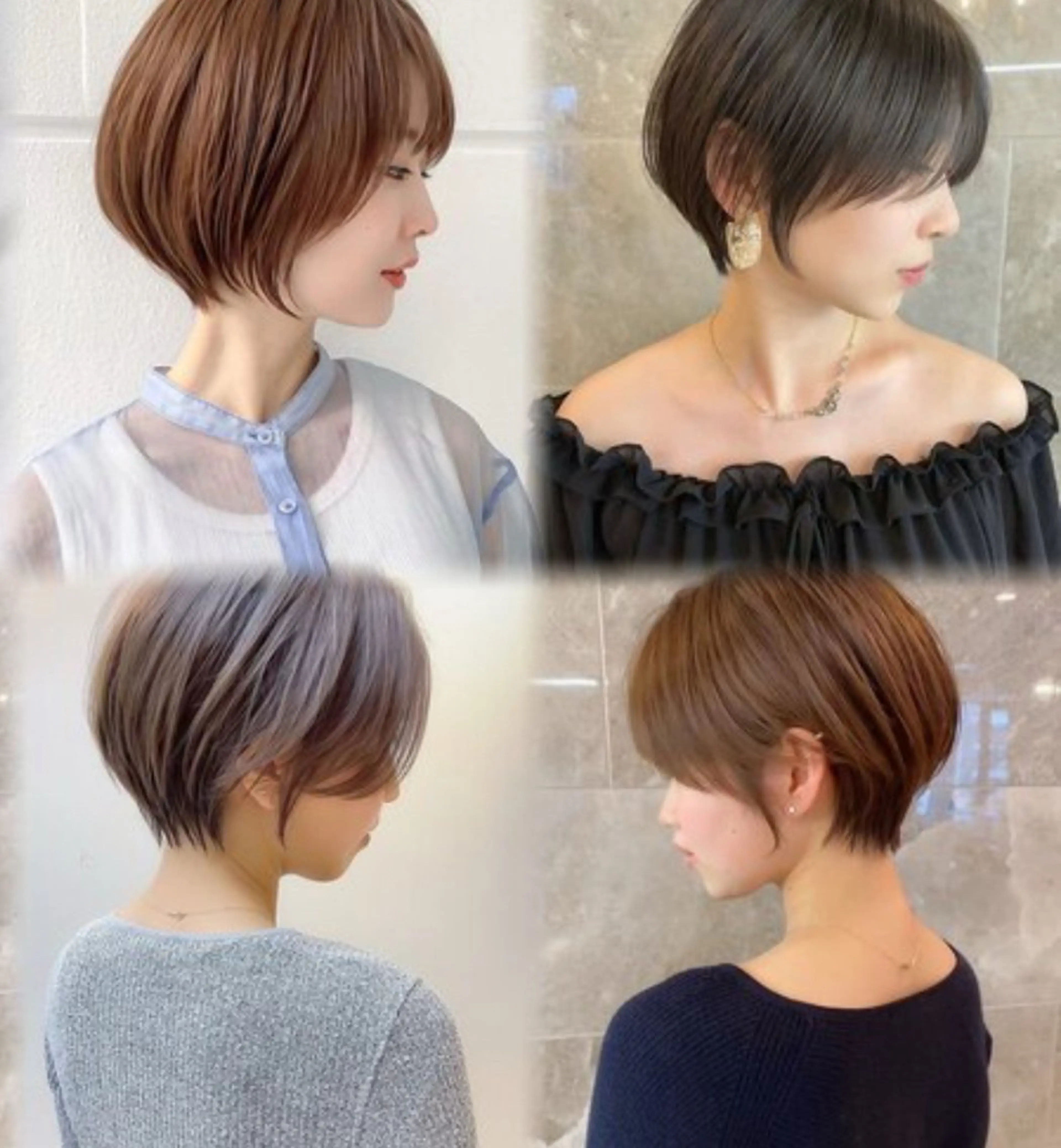 ショート レイヤーカット/ 透明感カラー/めいのヘアスタイル