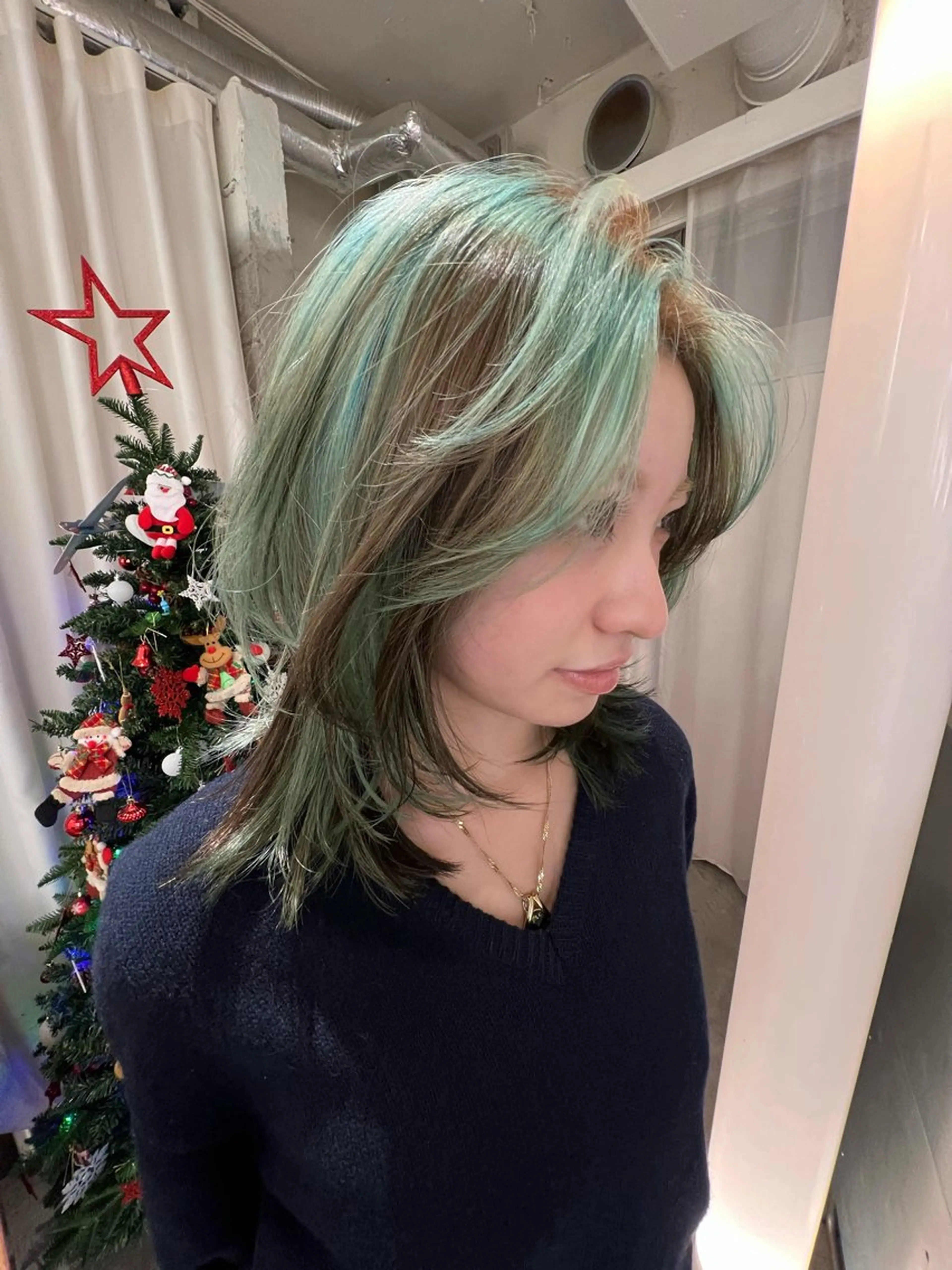 ロング カラー カット ヘアカラー haco＋所属・圧倒的デザイン力 店長🎨RENAのヘアスタイル